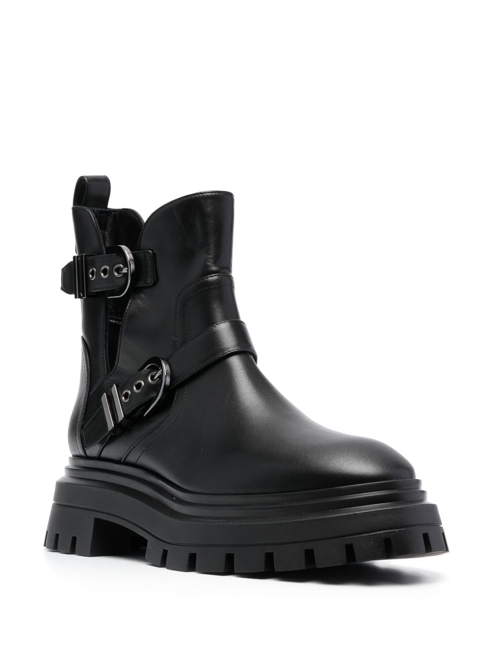 buckle-fastening leather ankle boots - 2