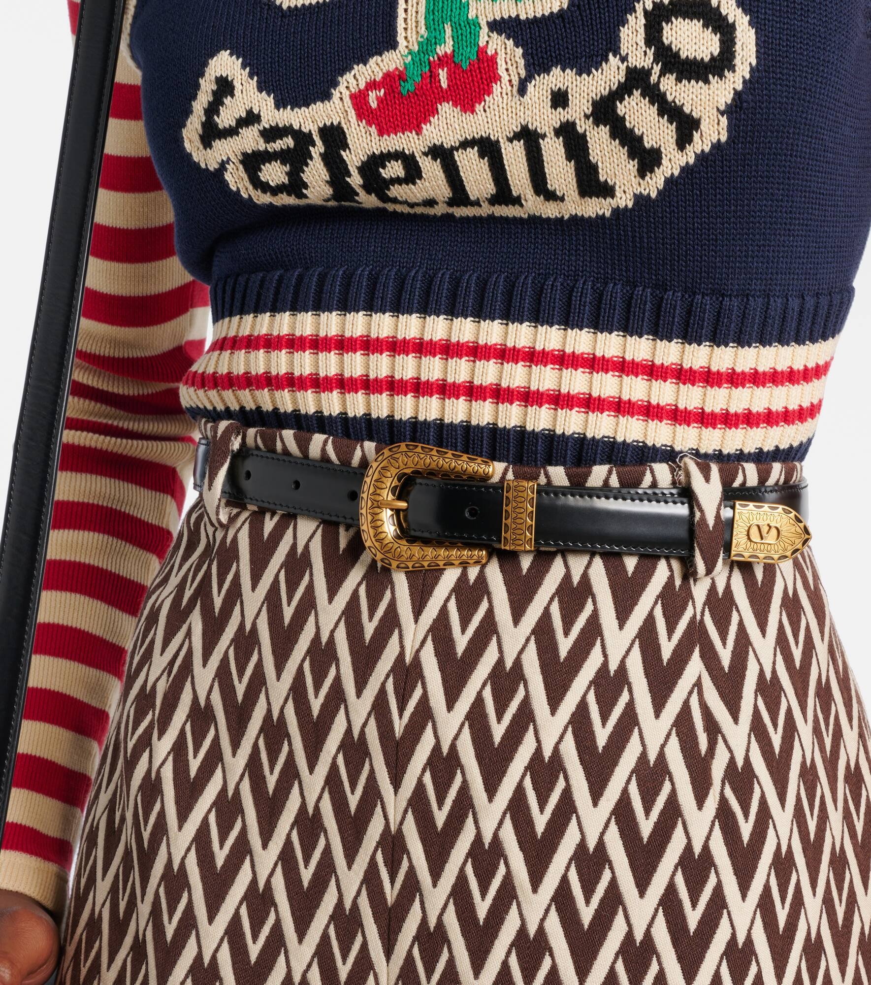 VLogo Signature leather belt - 2