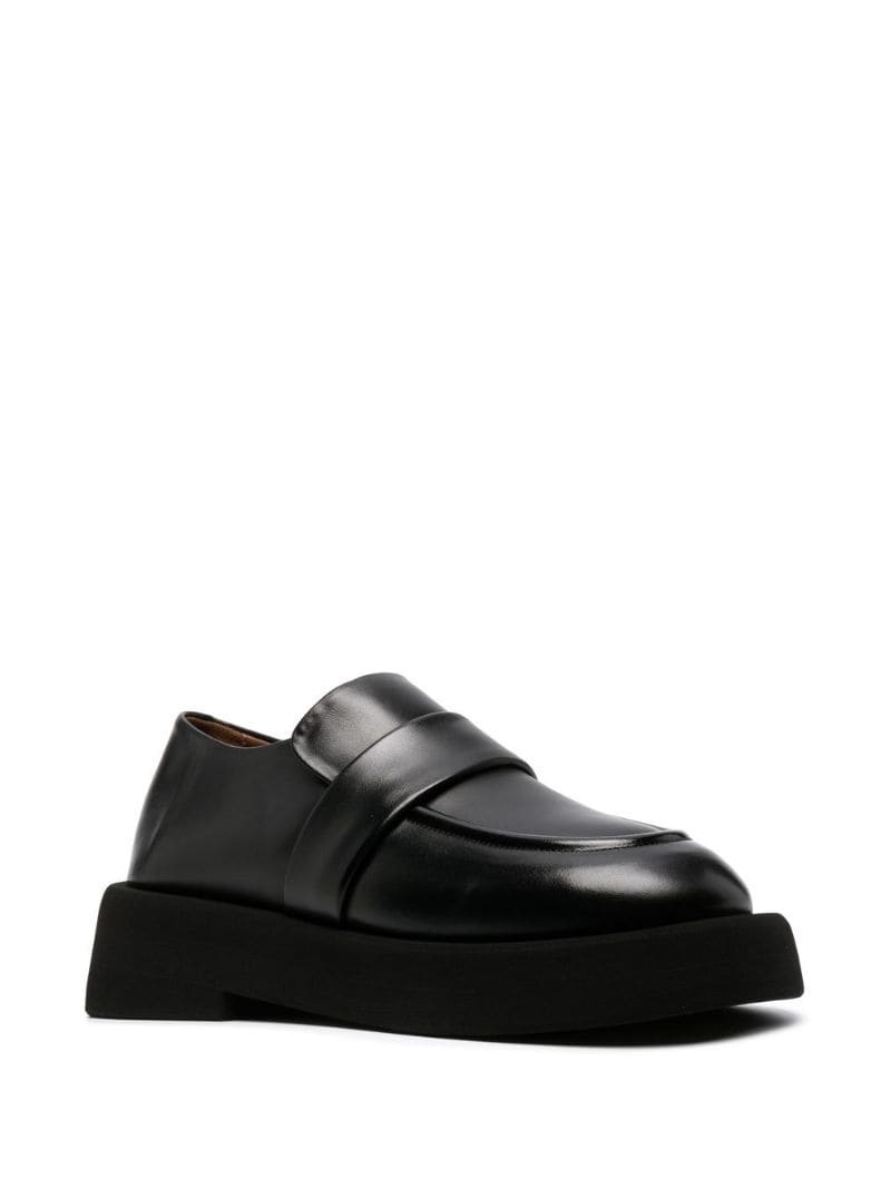 slip-on leather loafers - 3