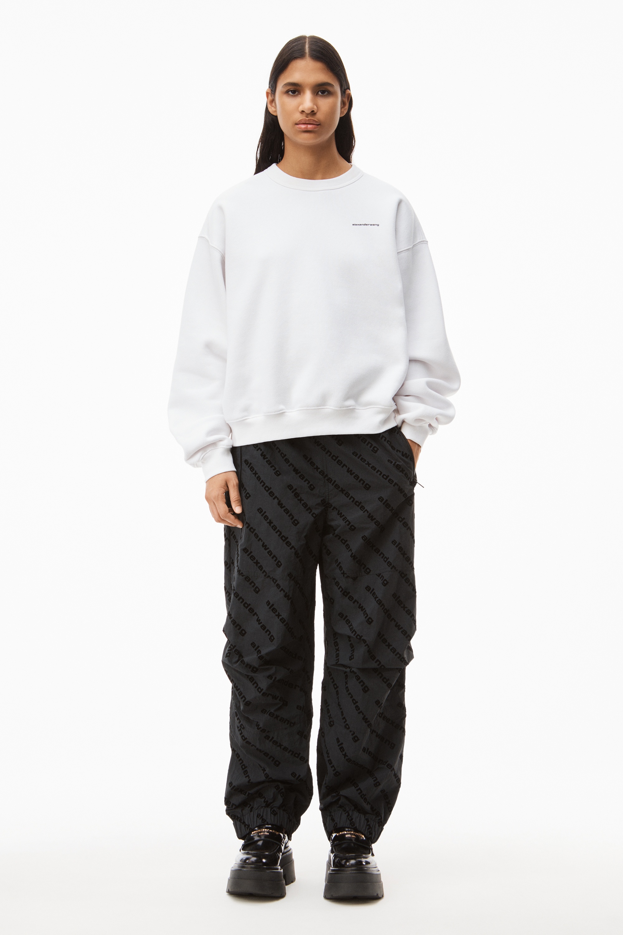 LOGO TRACK PANT IN CRINKLE NYLON - 2