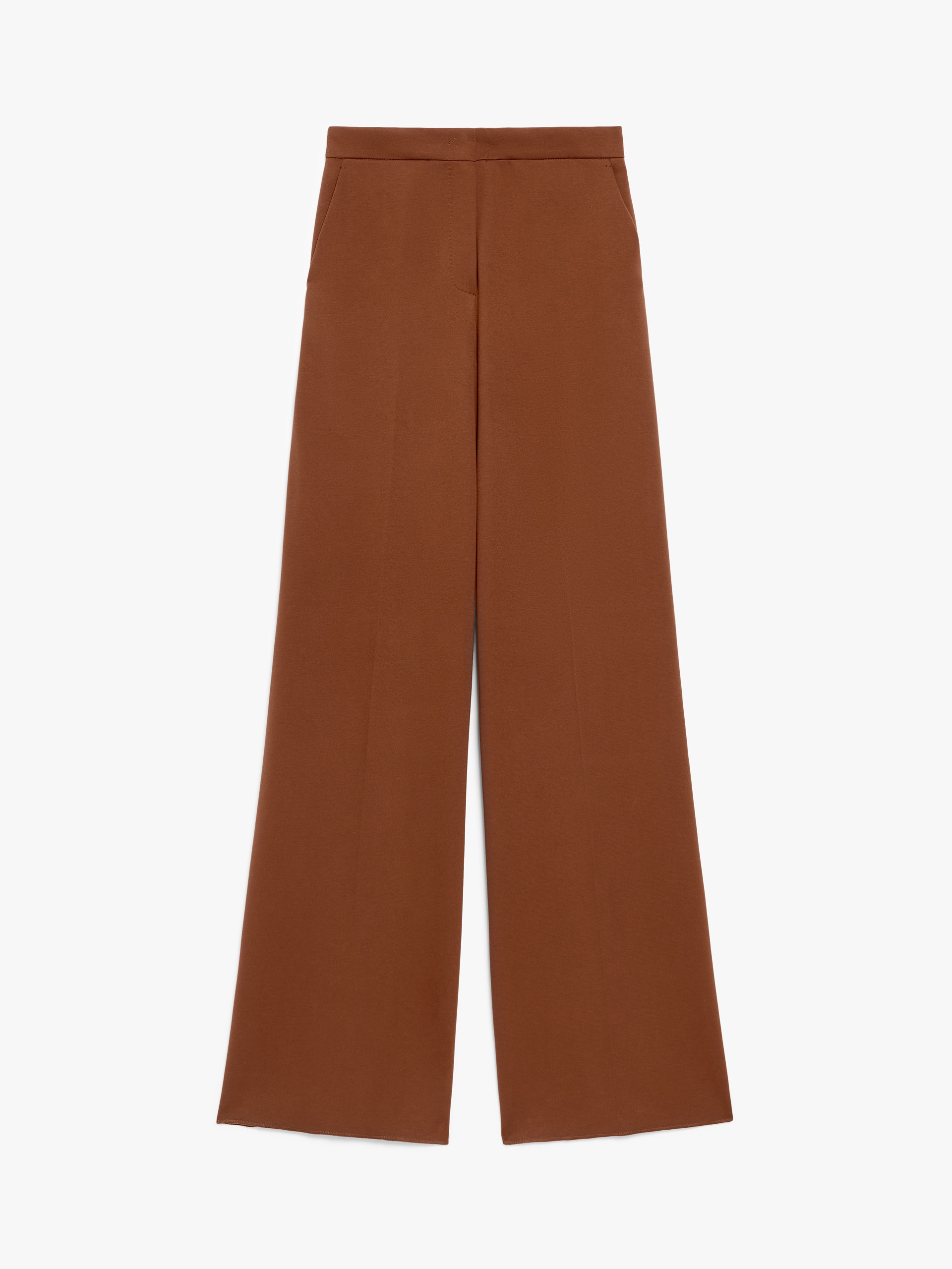 Max Mara TURKU Long compact jersey trousers | REVERSIBLE