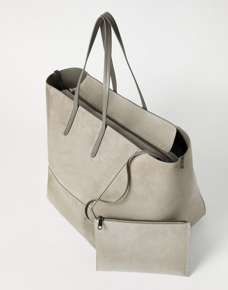 BC Duo large bag in suede with monili 5