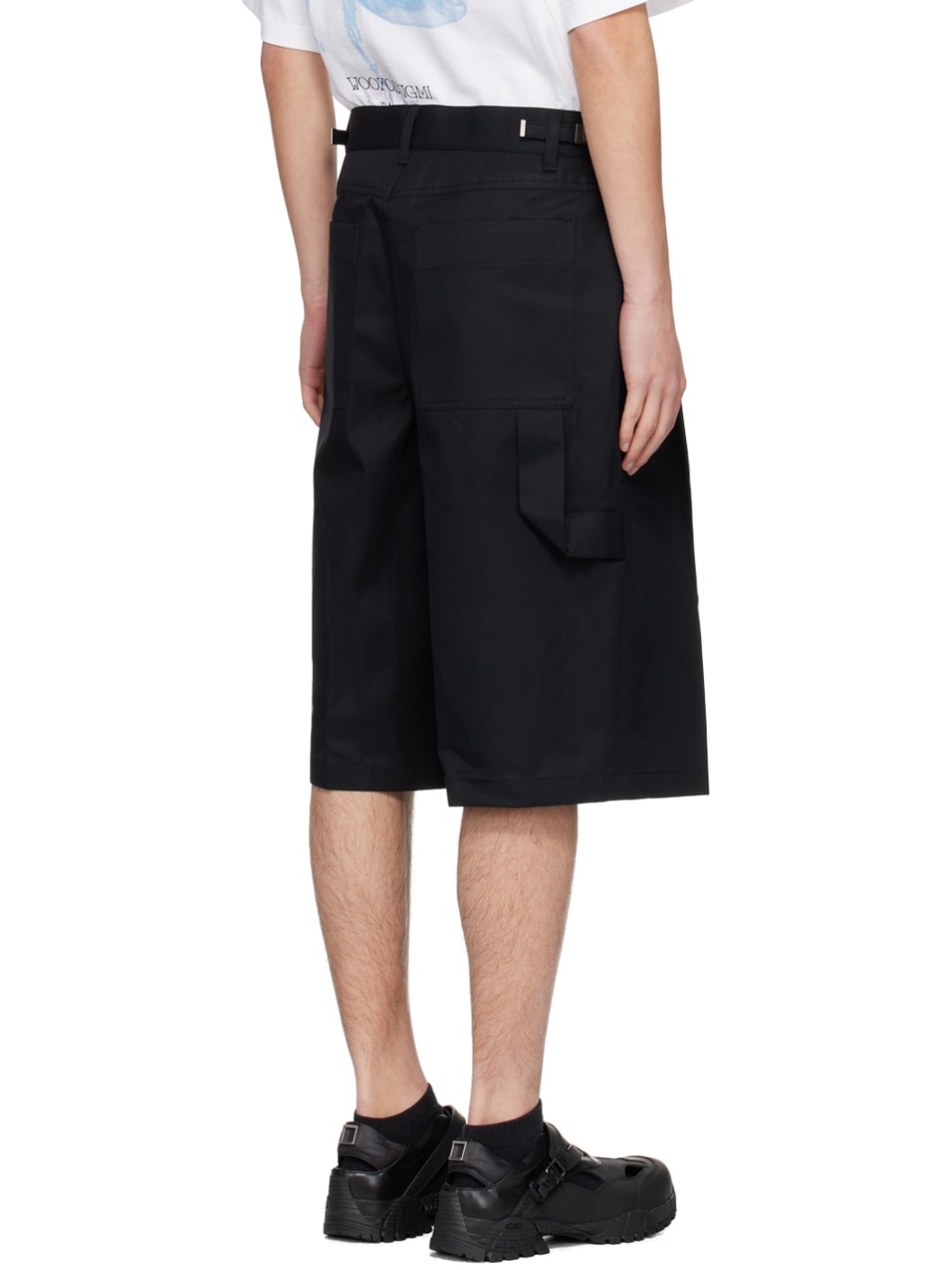Navy One-Tuck Shorts - 3