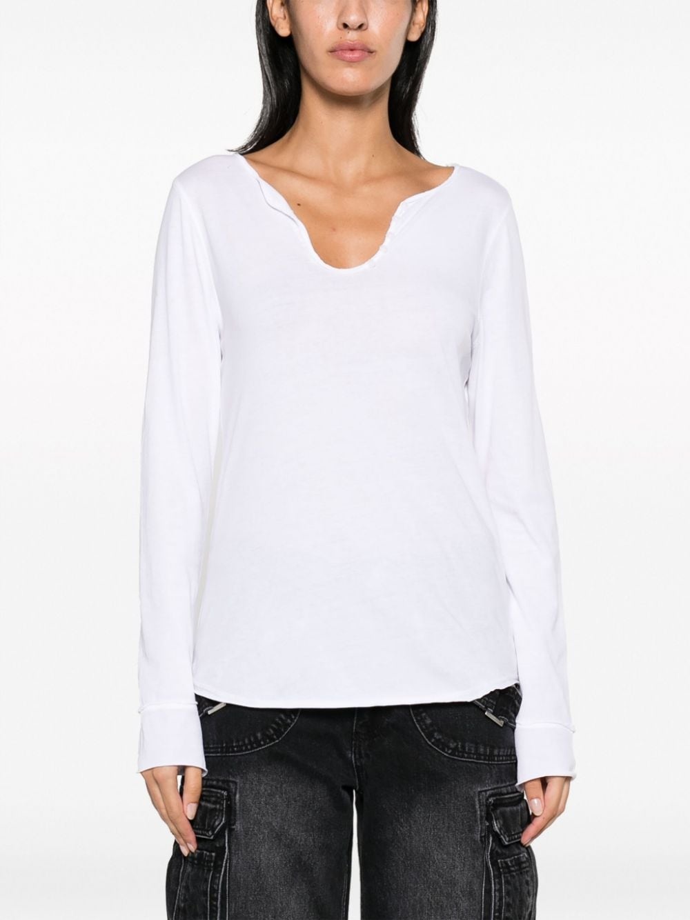 Zadig & Voltaire Tunisia Karlek Definition cotton jersey REVERSIBLE