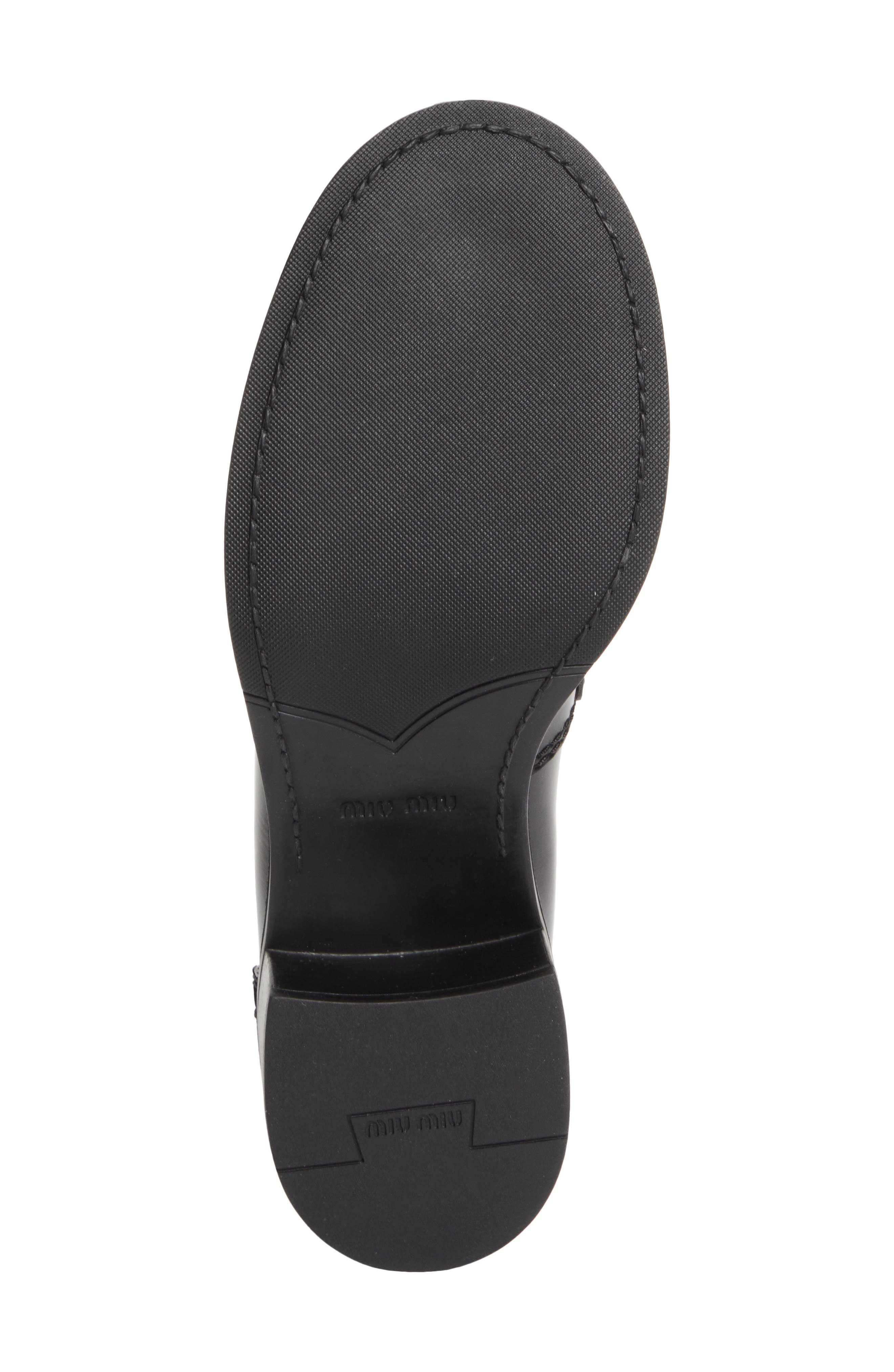 Miu Miu Penny Loafer in Nero at Nordstrom - 6