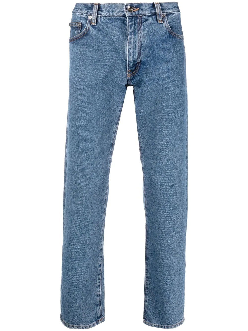 Arrows-logo straight leg jeans - 1