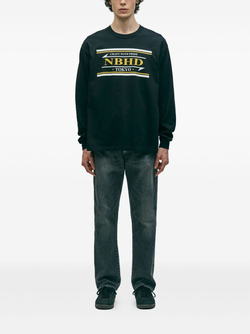 NEIGHBORHOOD washed-effect five-pocket jeans outlook