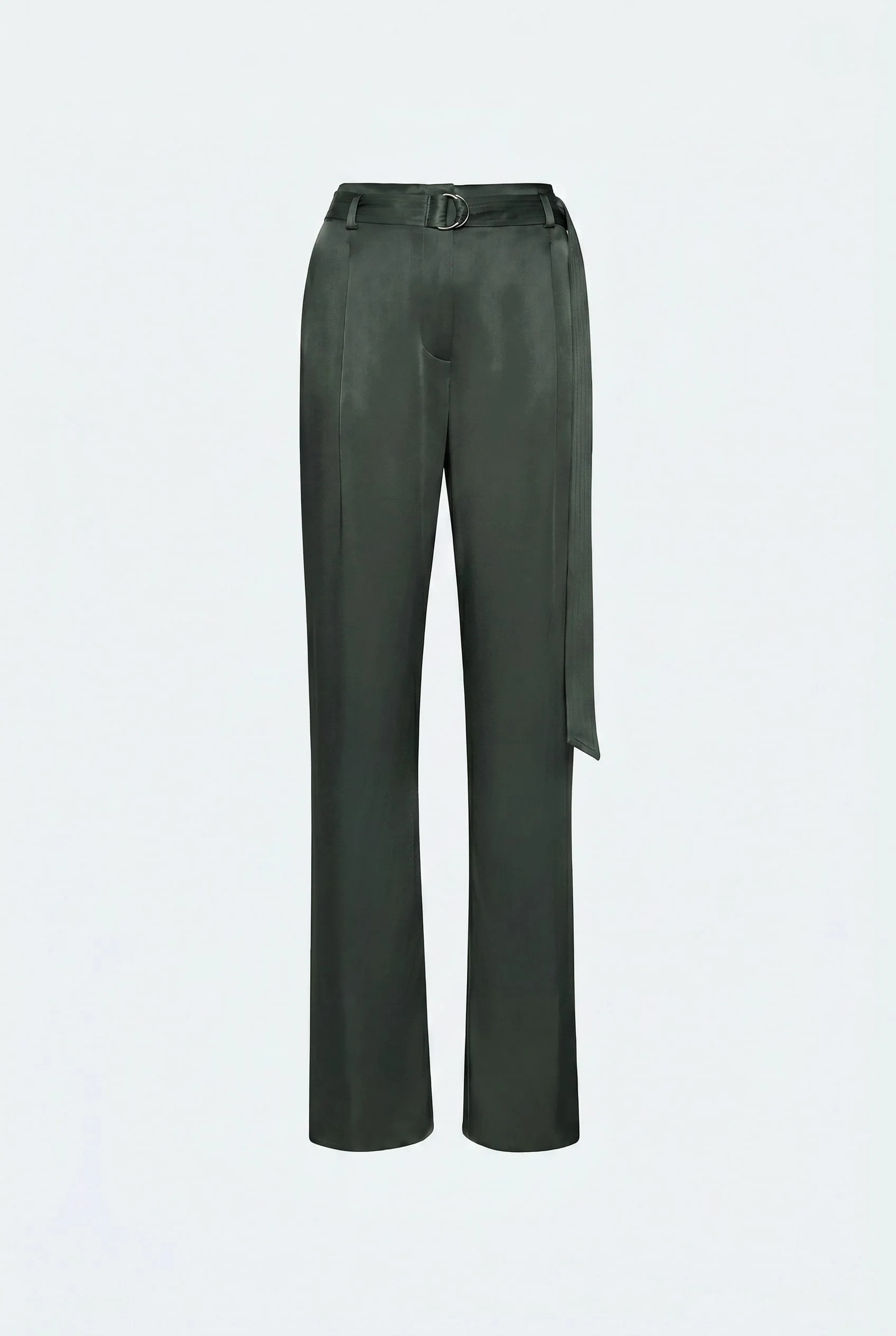 Satin Belted Pant - 1
