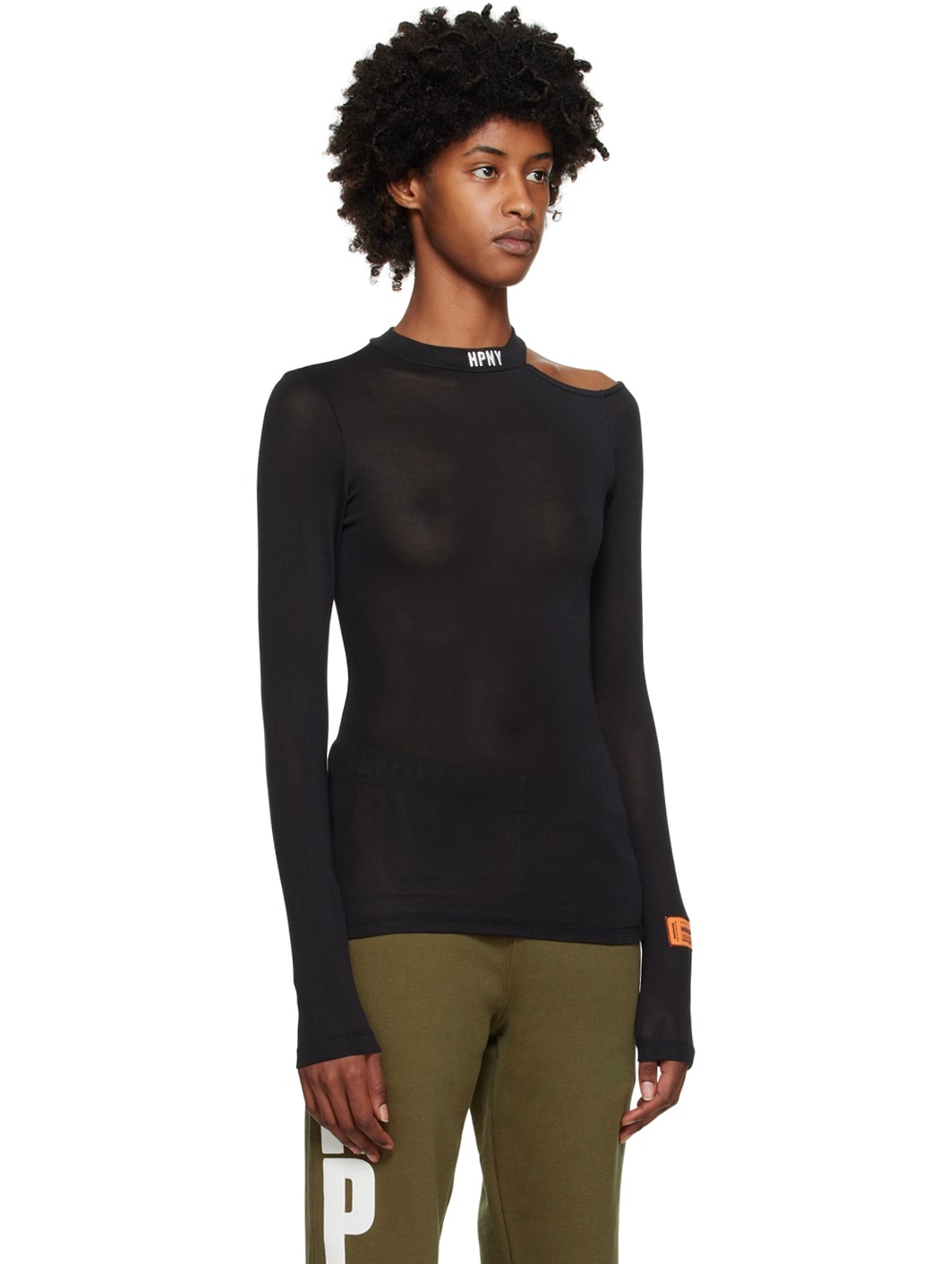 Black 'HPNY' Long Sleeve T-Shirt - 4
