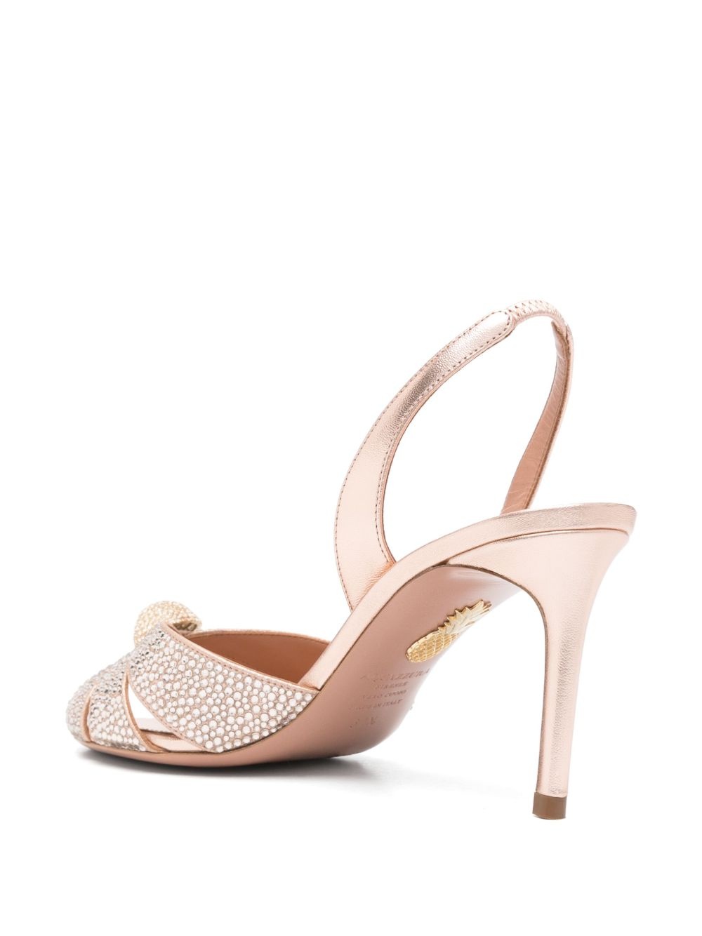 80mm crystal-embellished pumps - 3