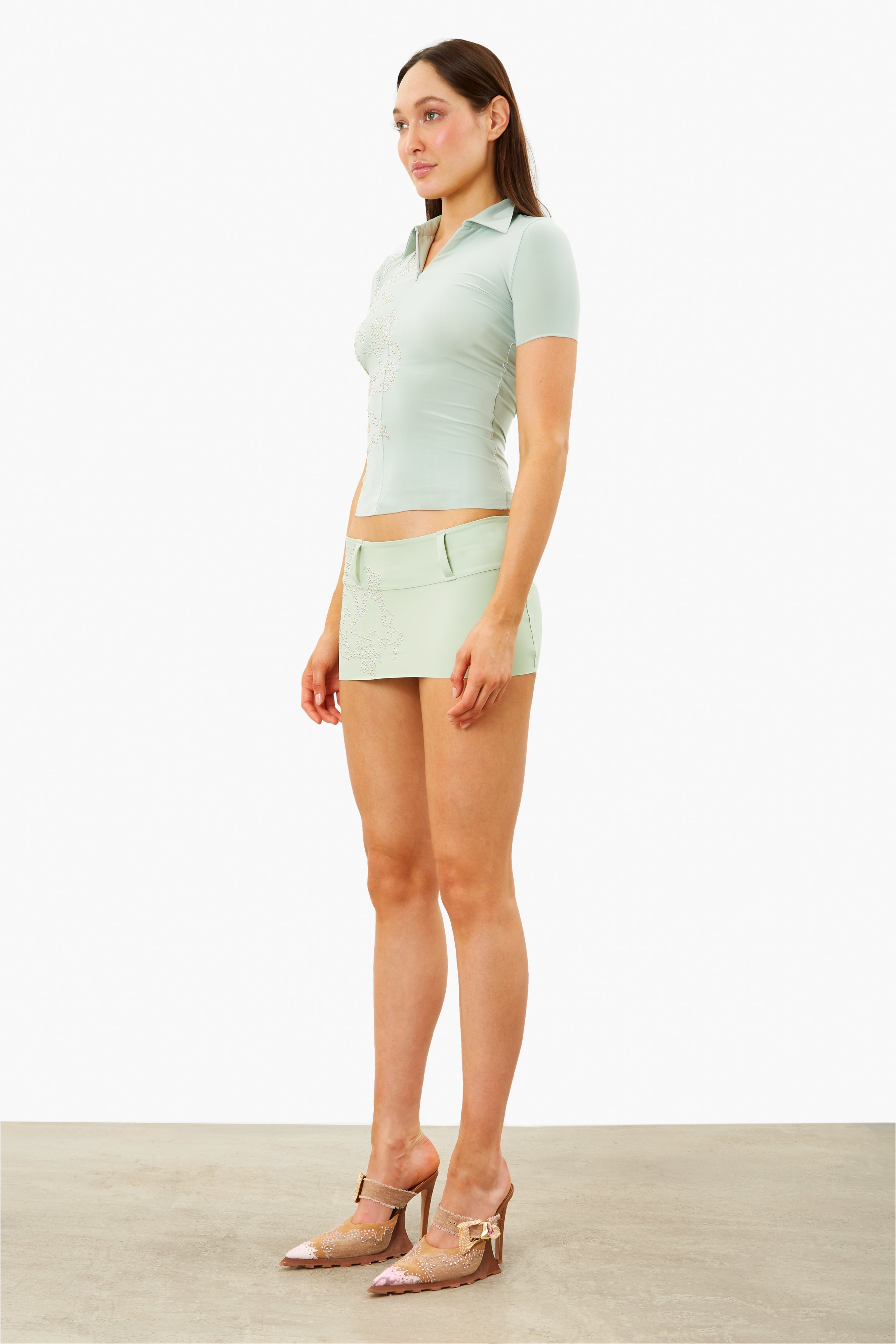 SUZAN MICRO SKIRT ADVENTURINE - 4