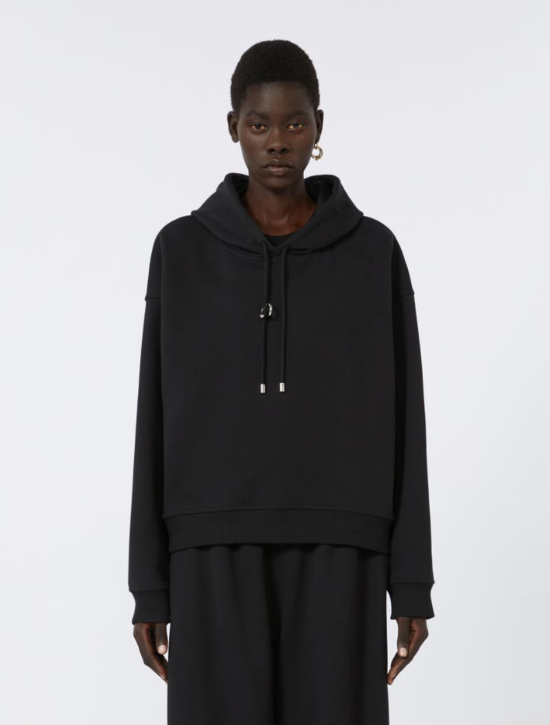 Lined hoodie - black 3