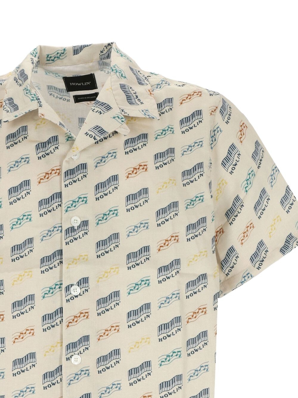 logo-print shirt - 3
