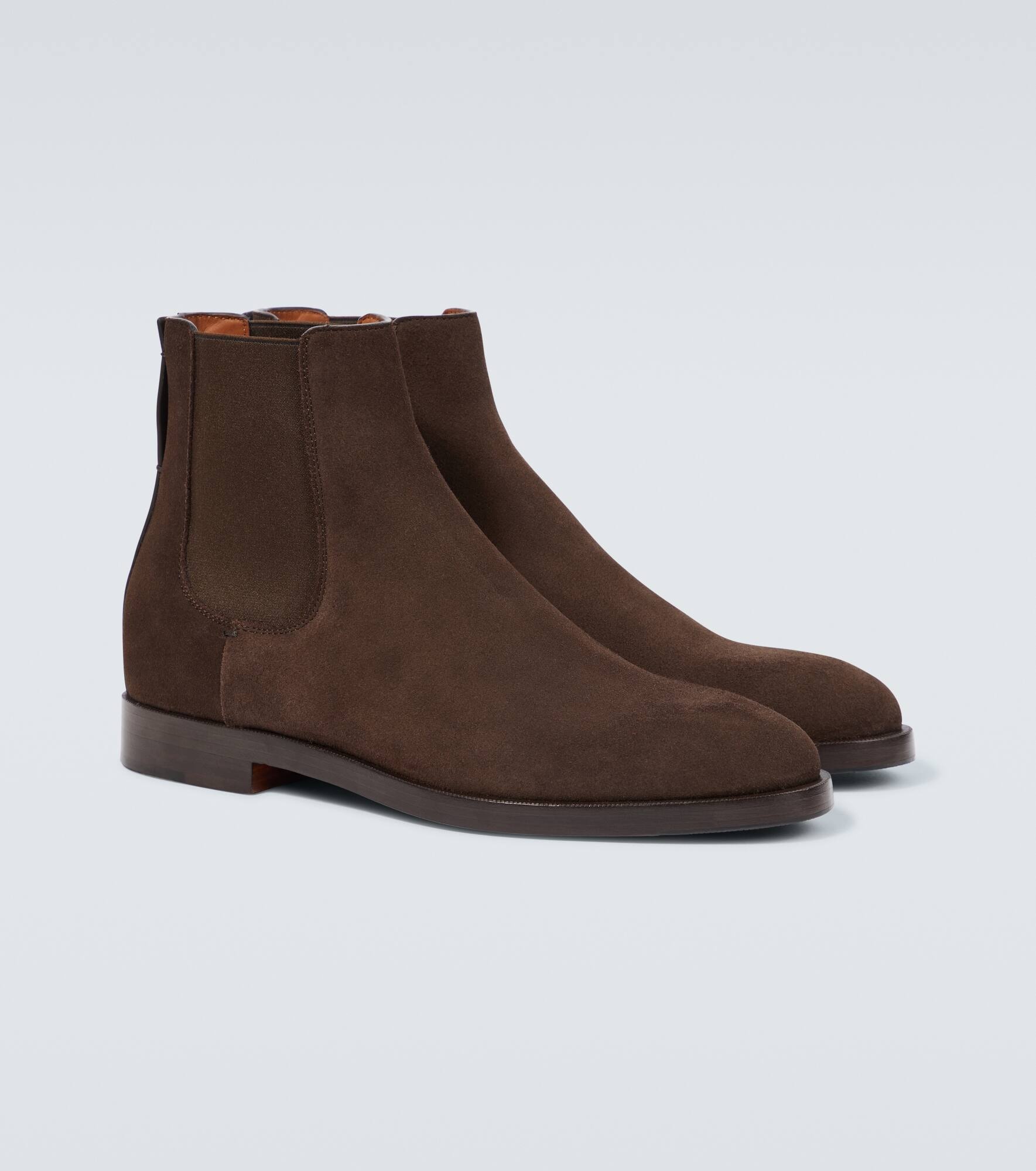 Suede Chelsea boots - 5