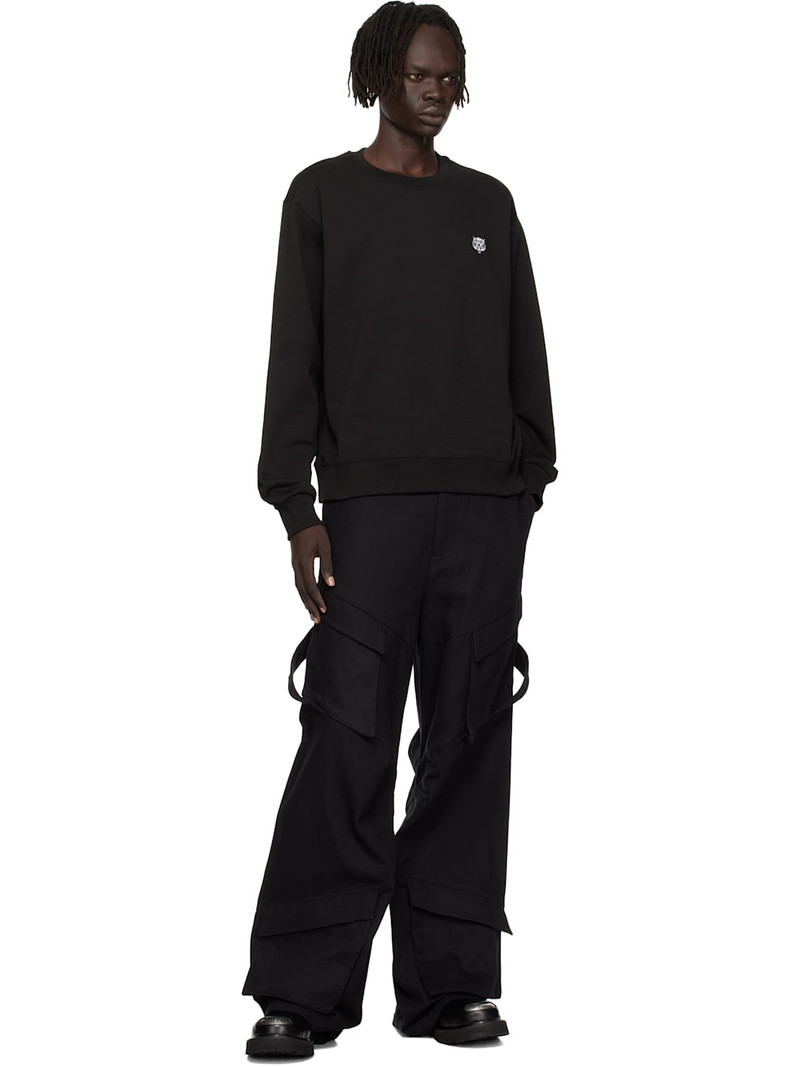 KENZO Black Kenzo Paris 'KENZO Happy Tiger' Embroidered Sweatshirt outlook