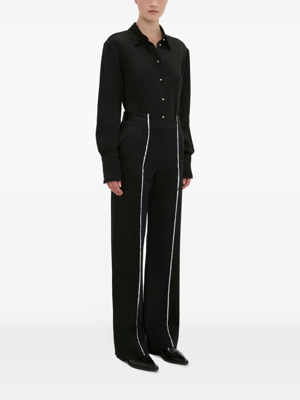 straight-leg deconstructed trousers - 3