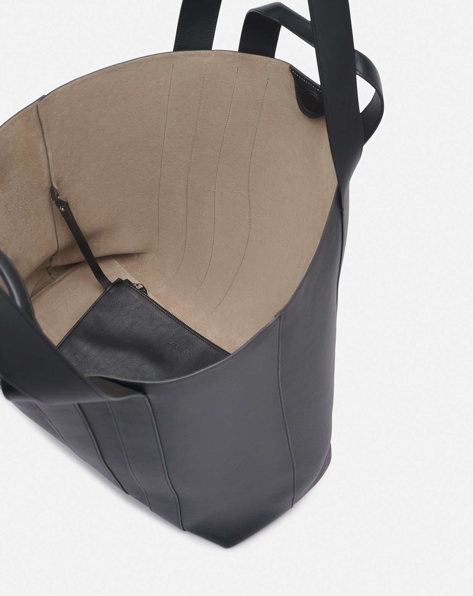 BALLADE NORTH SOUTH LEATHER TOTE - 5