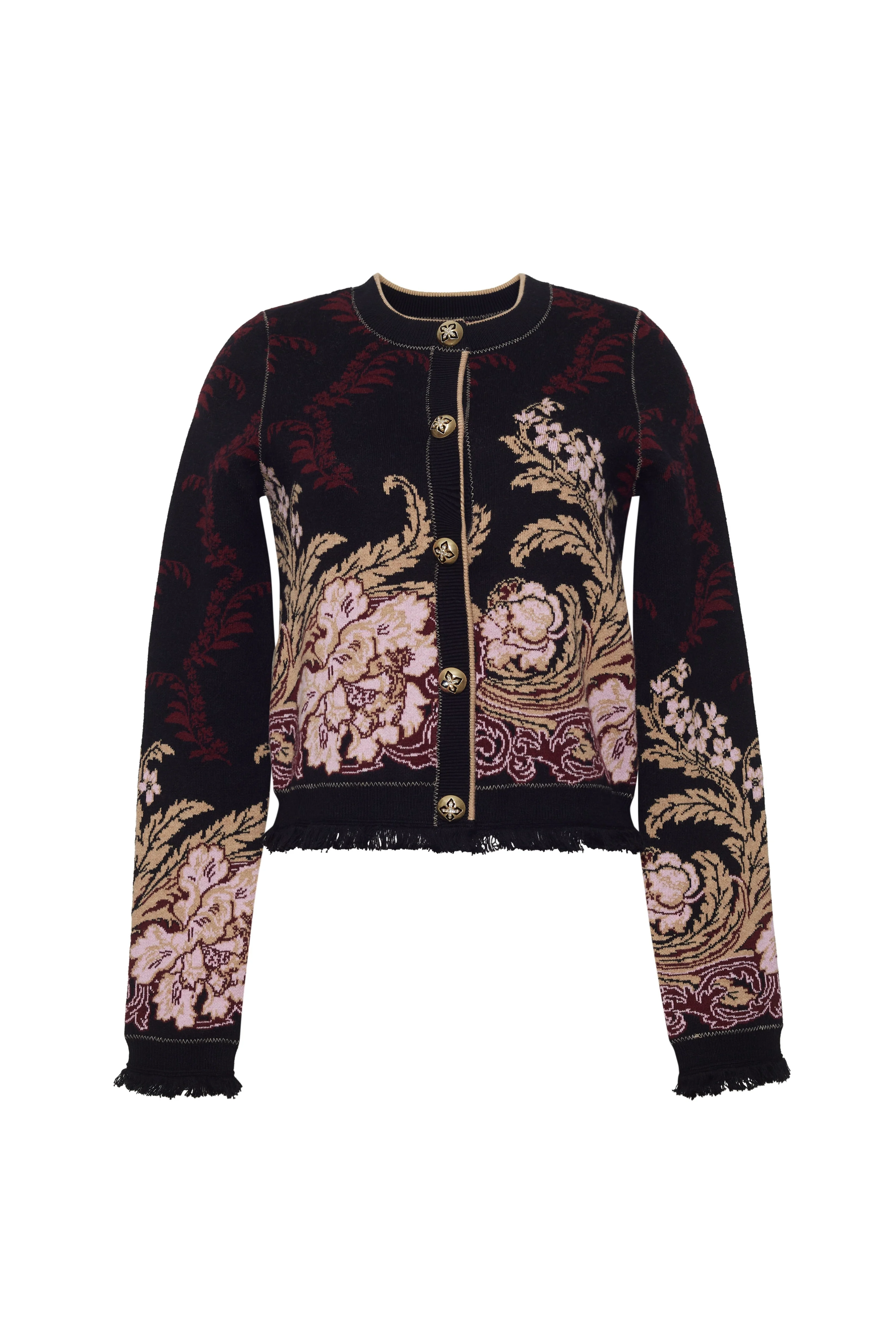 Livi Jacket
The Most Delightful Knit Cardigan Adorned With Lustrous Gold Buttons - 1