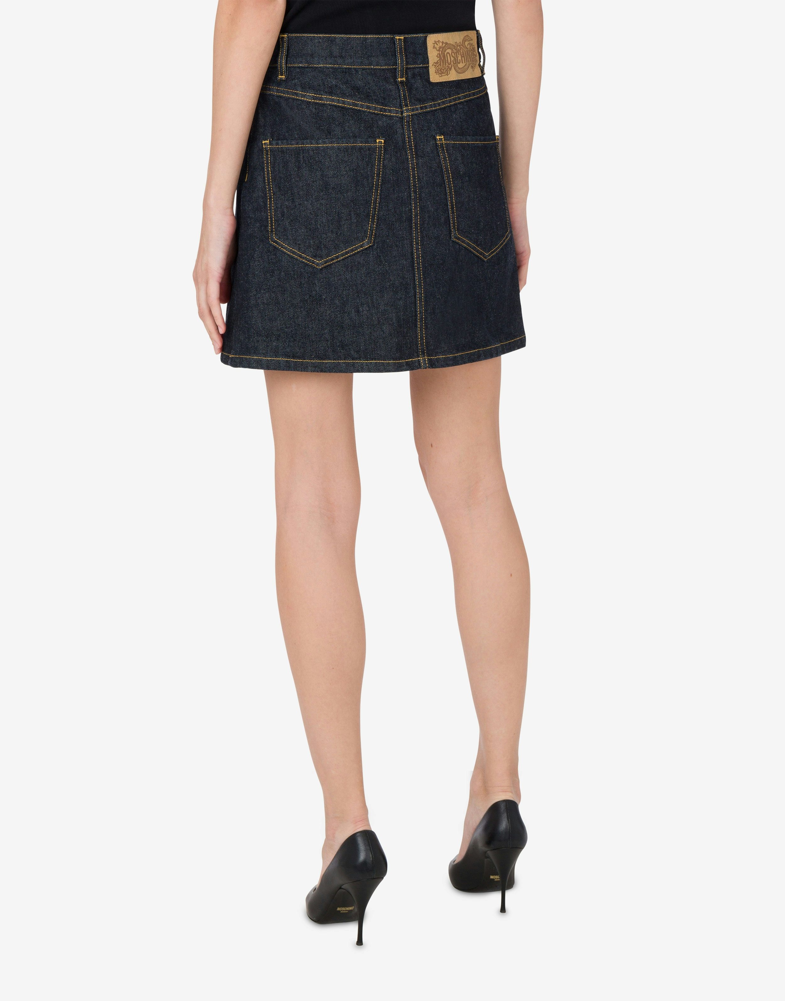 LUNAR NEW YEAR DENIM MINISKIRT - 3