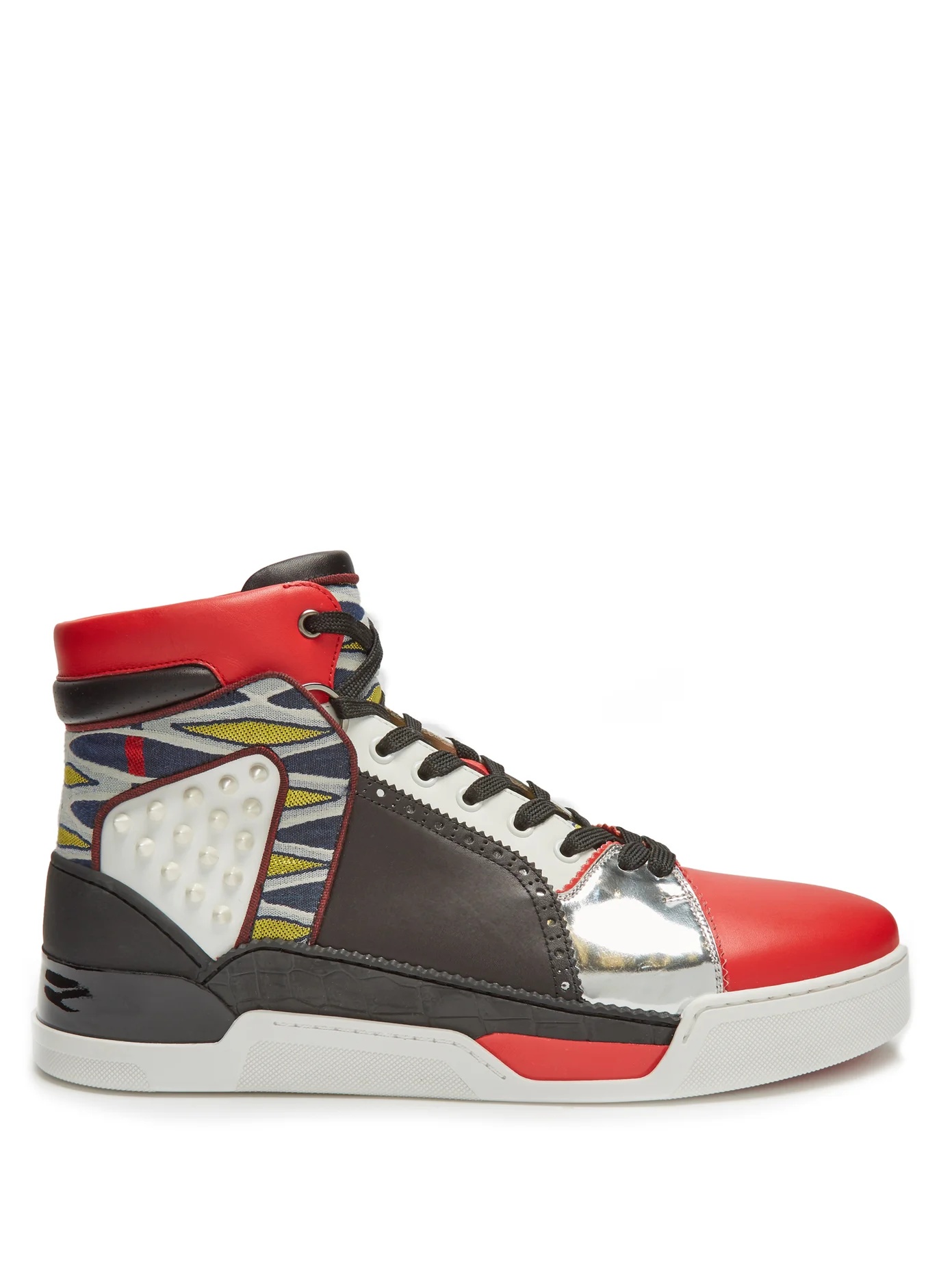 Loubikick high-top leather trainers - 1