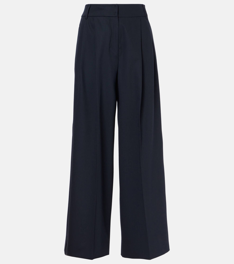 Nichols virgin wool wide-leg pants - 1