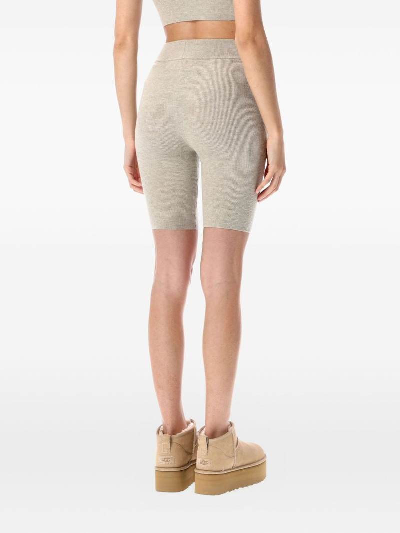 ESSENTIALS logo-patch ribbed biker shorts outlook