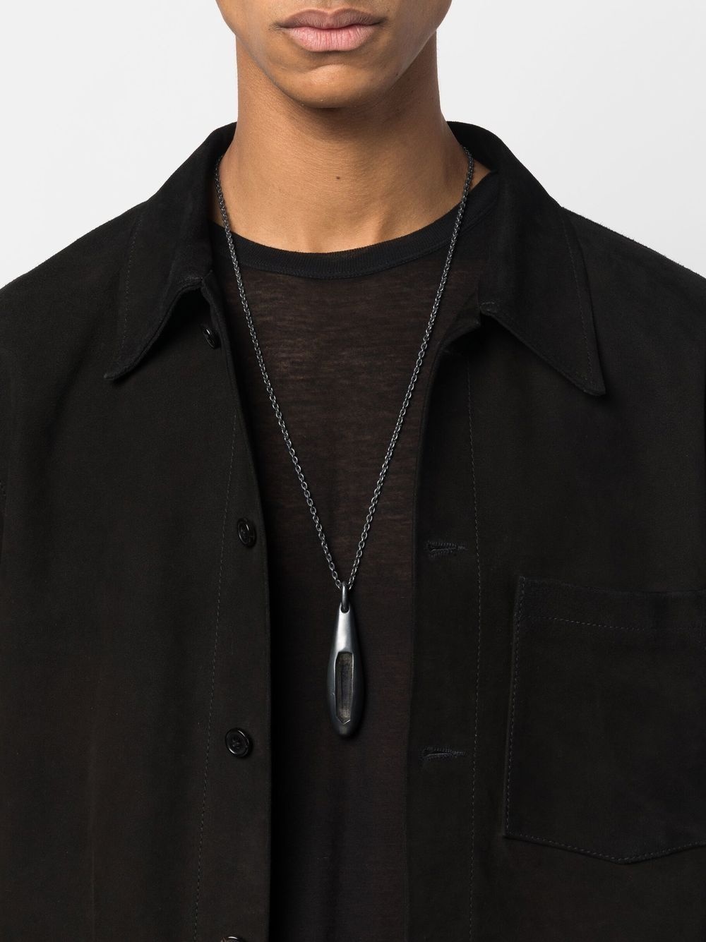 Chrysalis quartz pendant necklace - 2