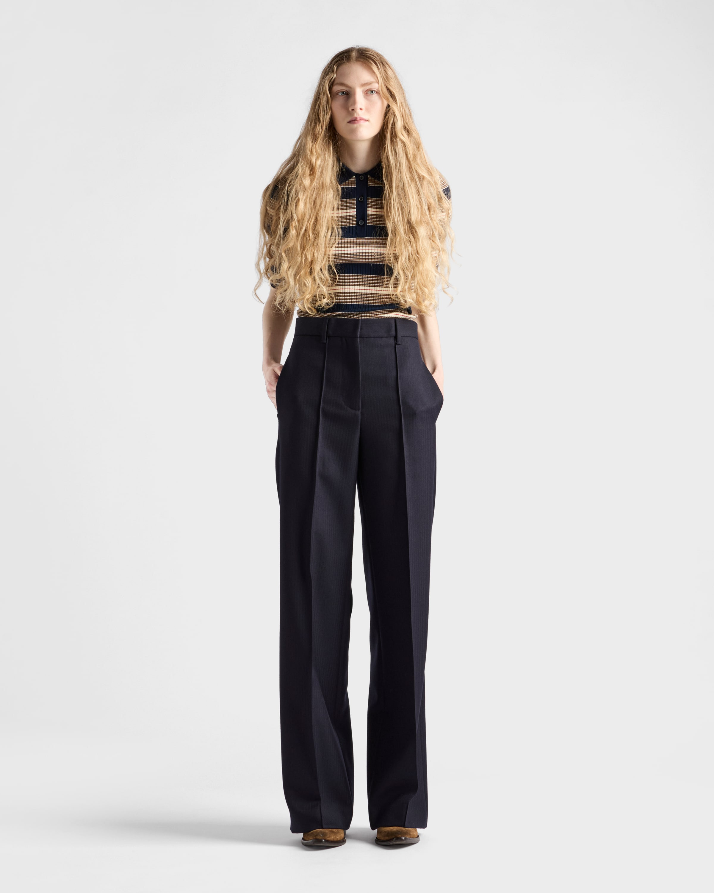 Striped cotton polo shirt - 2