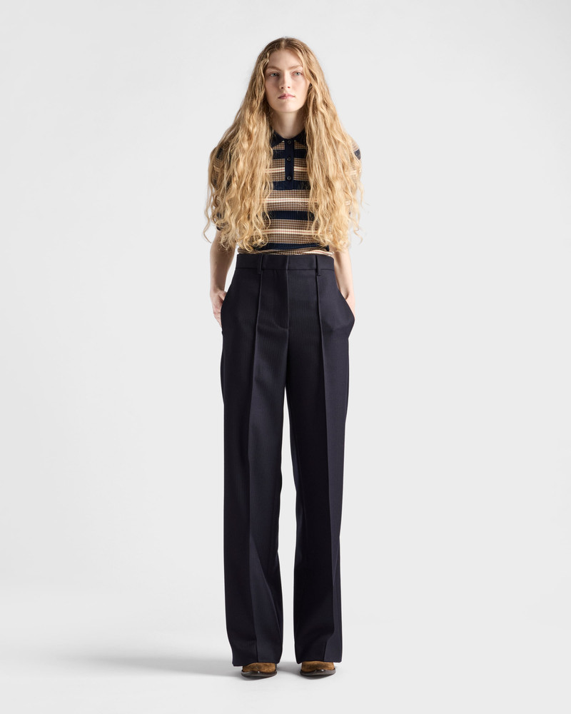 Prada Striped cotton polo shirt outlook