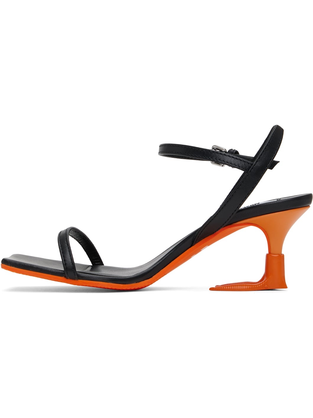 Black Duck Heeled Sandals - 3