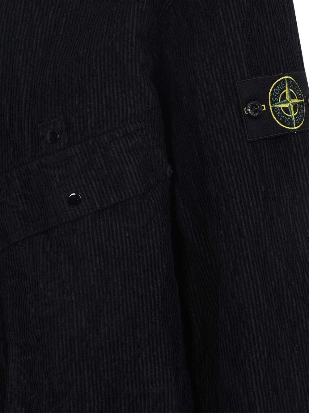 corduroy patch-pocket shirt - 3