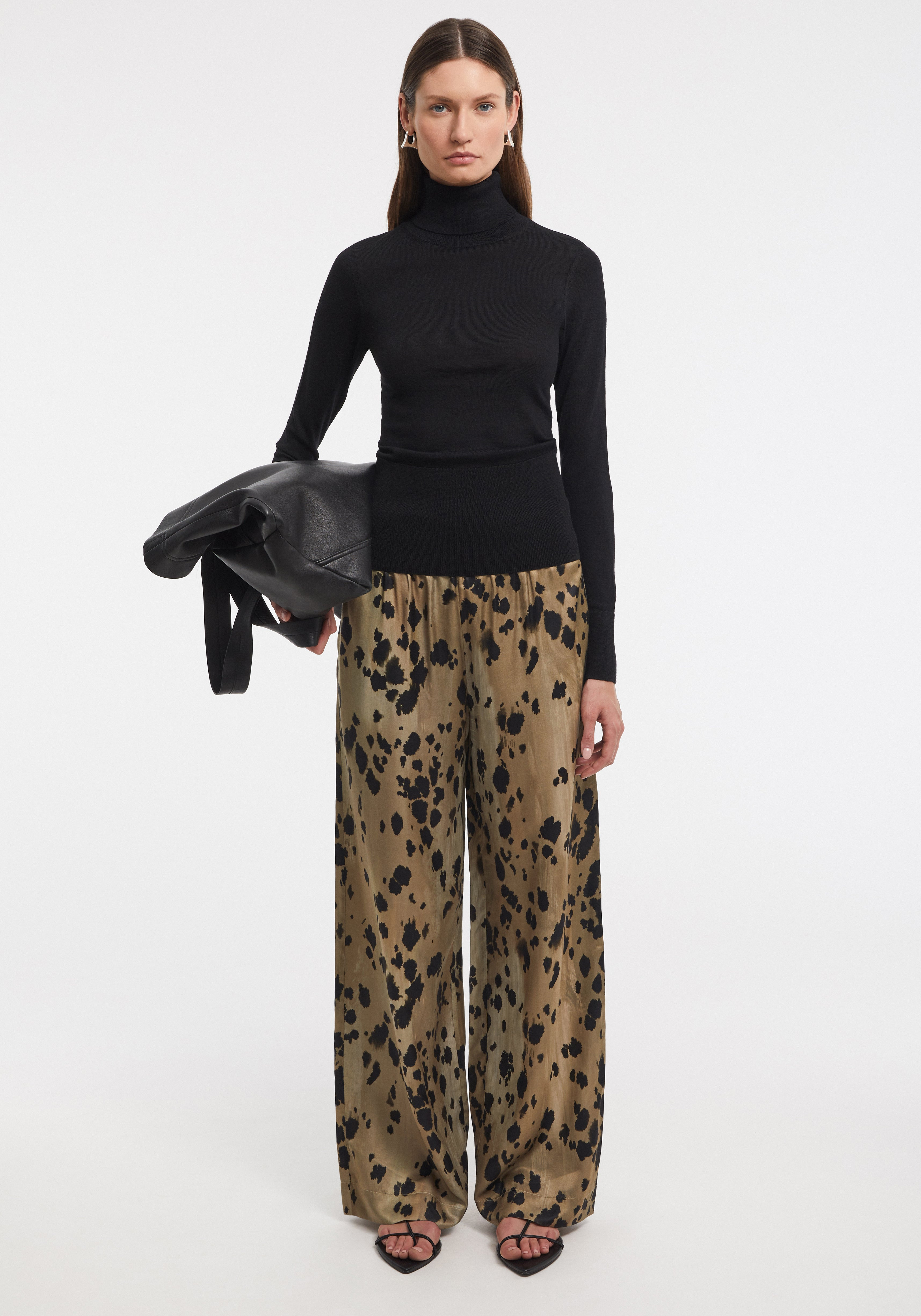 CRUST
Animal print silk-blend pants - 3