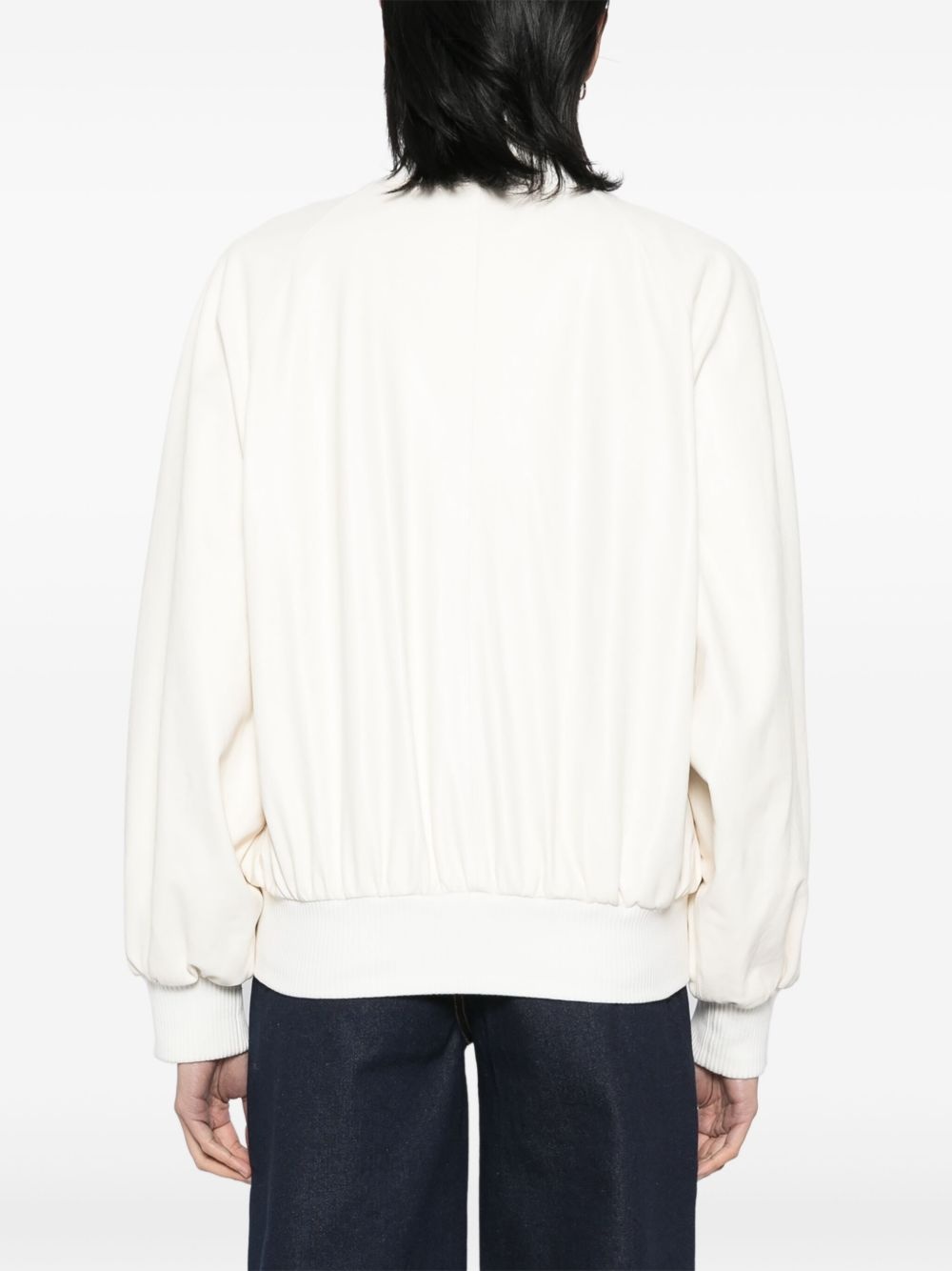 Downtown leather bomber jacket - 4