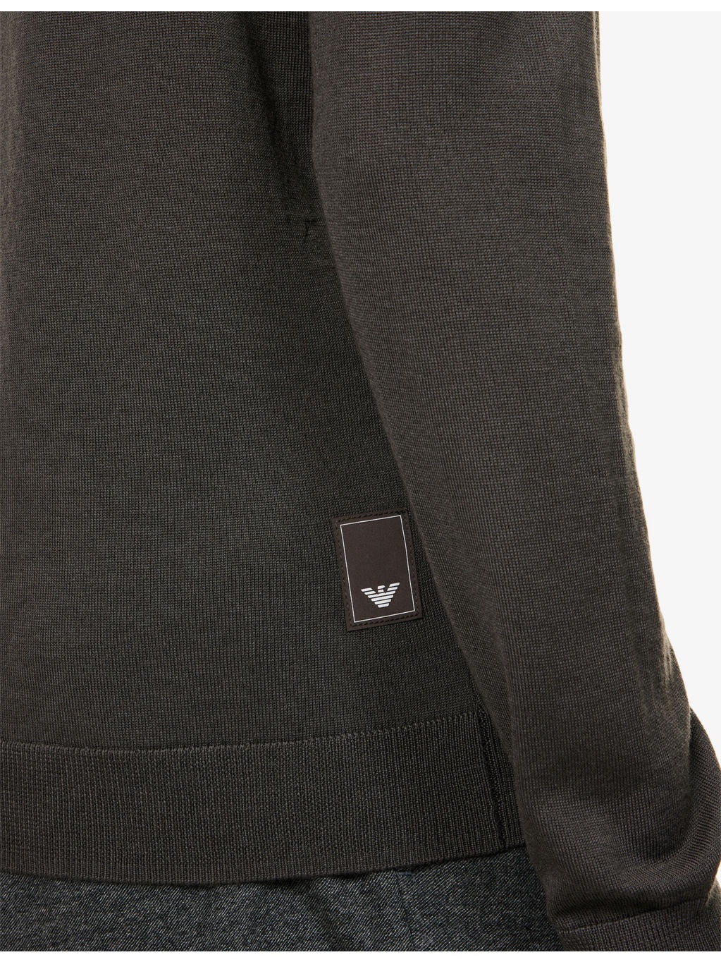 Logo-Patch Semi-Sheer Wool Jumper - 5