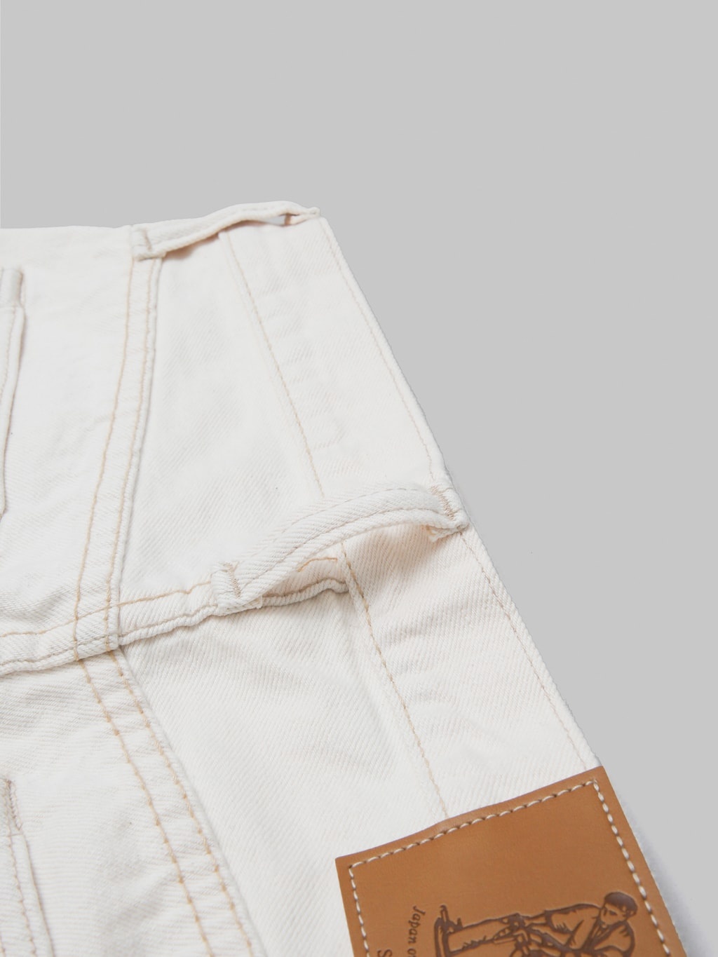 Pure Blue Japan 1172-2 14oz Ecru Denim Relaxed Tapered Jeans - 16