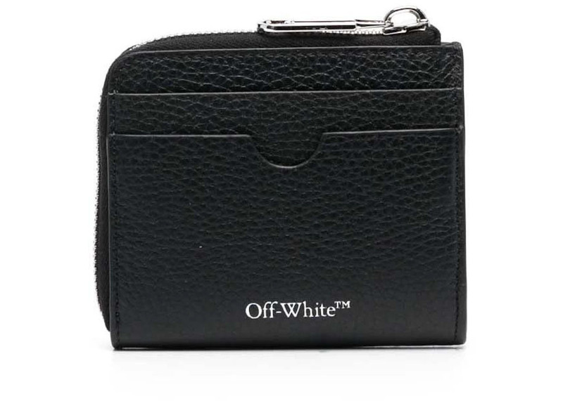 Off-White Off-White Binder Leather Card Holder Black outlook