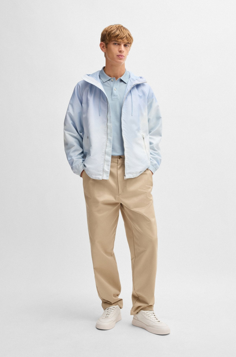 BOSS MERCERIZED-COTTON REGULAR-FIT POLO SHIRT WITH STRIPE TRIMS outlook