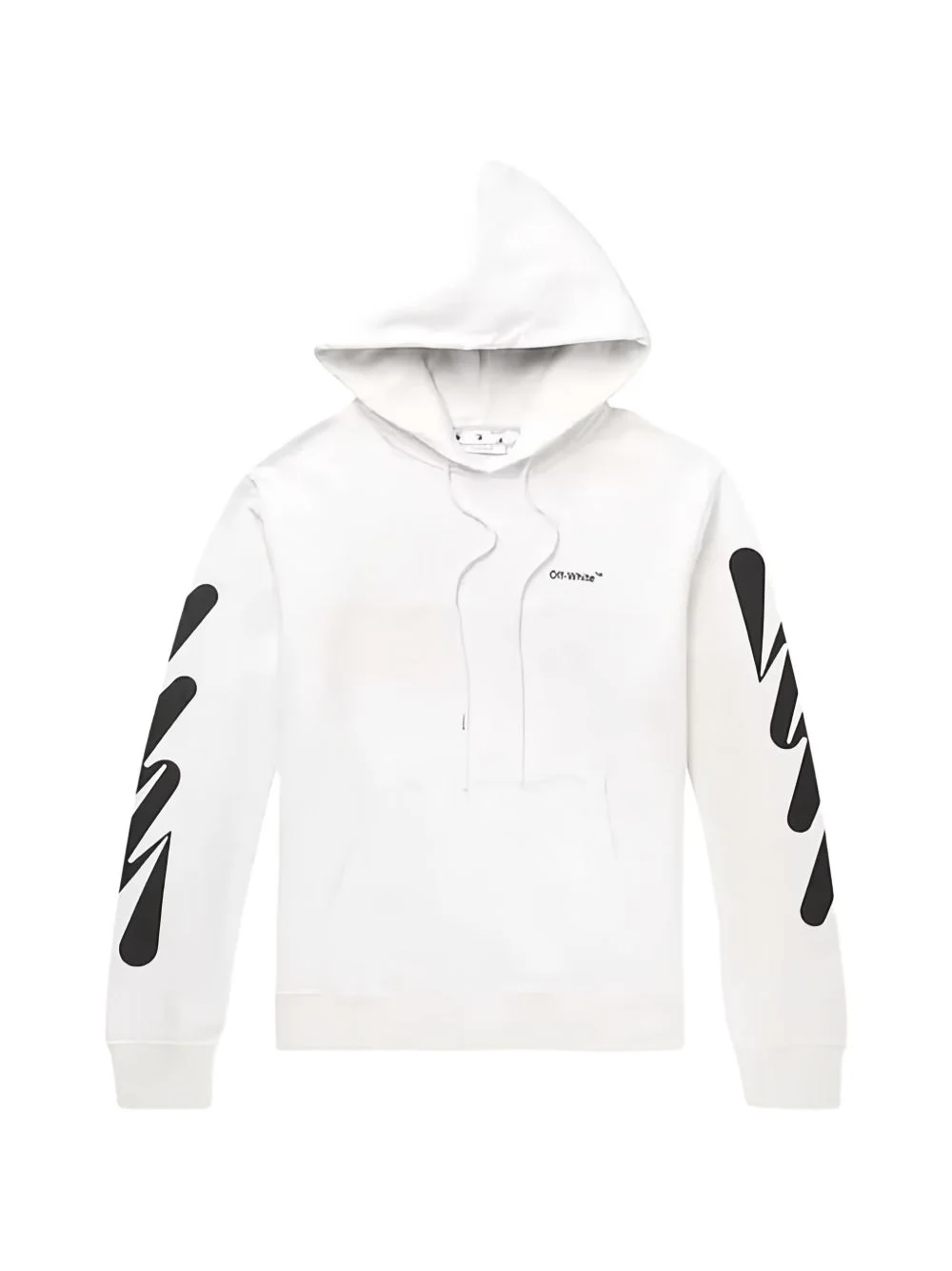오프 화이트 웨이브 Diag 슬림 후드 'White / Black 이름 * - 1