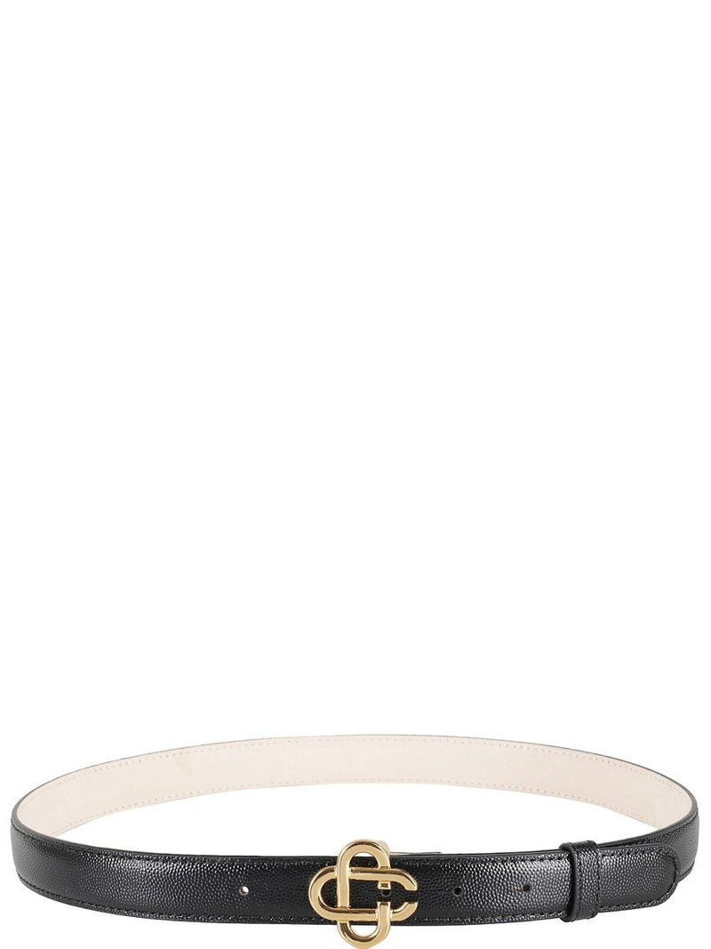 CASABLANCA interlocking-buckle leather belt outlook