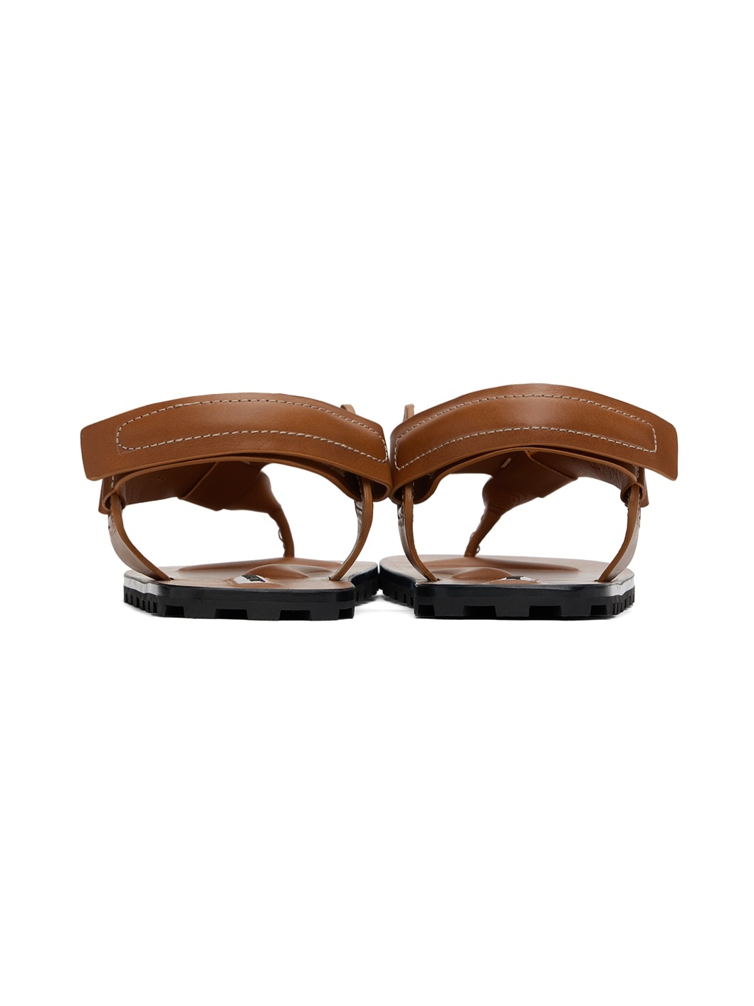 Brown Strap Sandals - 2