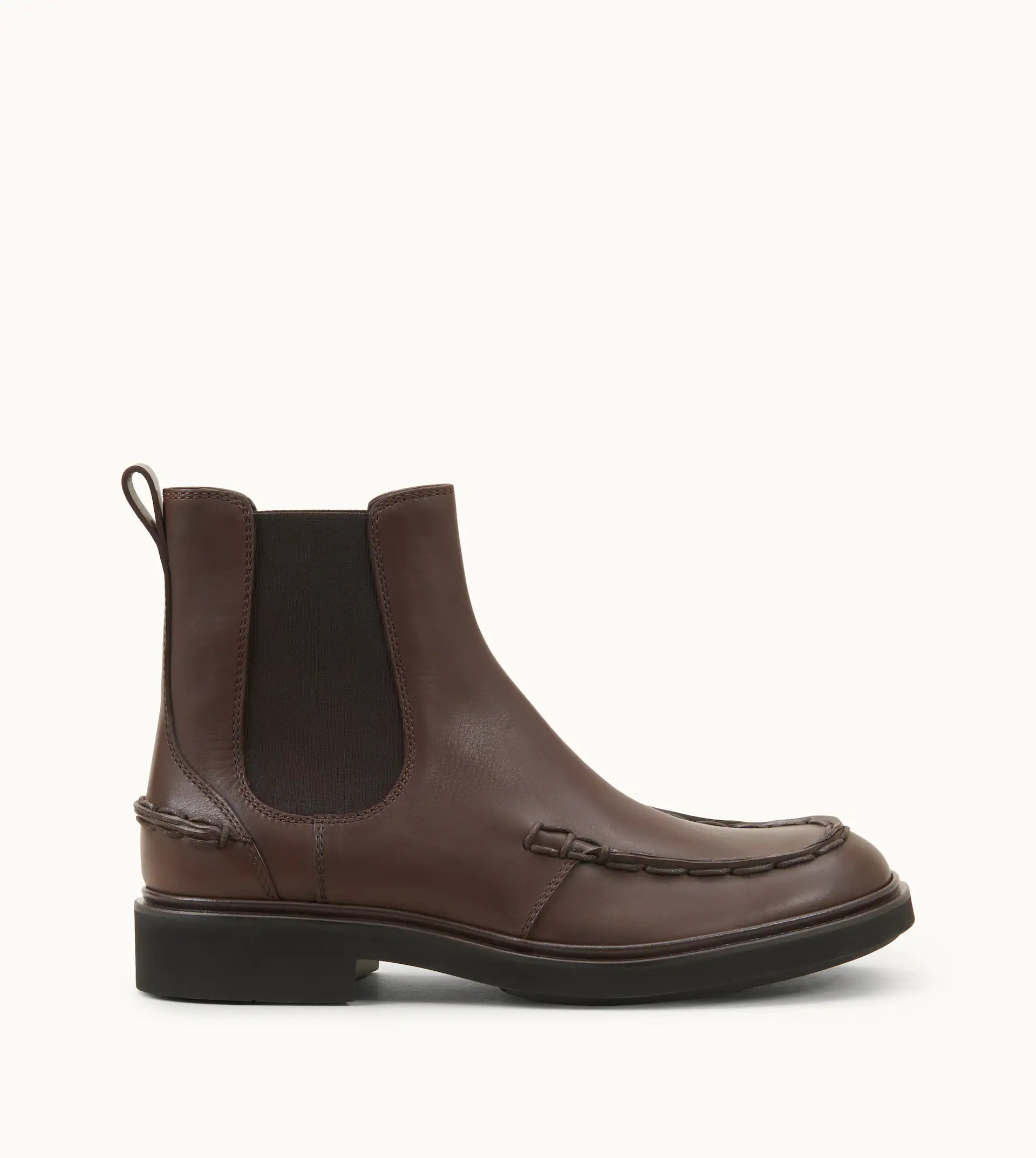 CLINT ANKLE BOOTS IN LEATHER - BROWN - 1