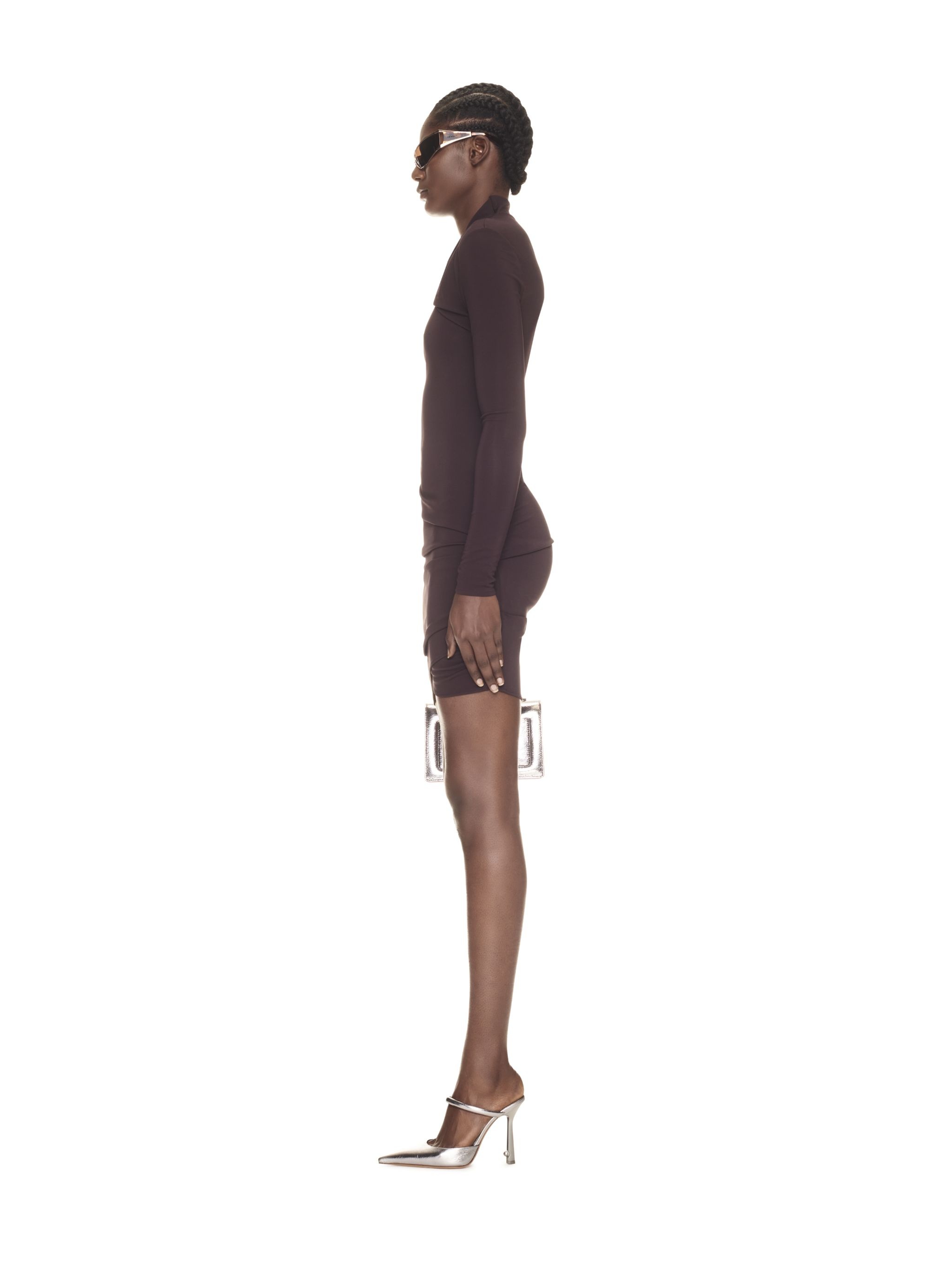 Fluid Jer Twist Mini Dress - 3