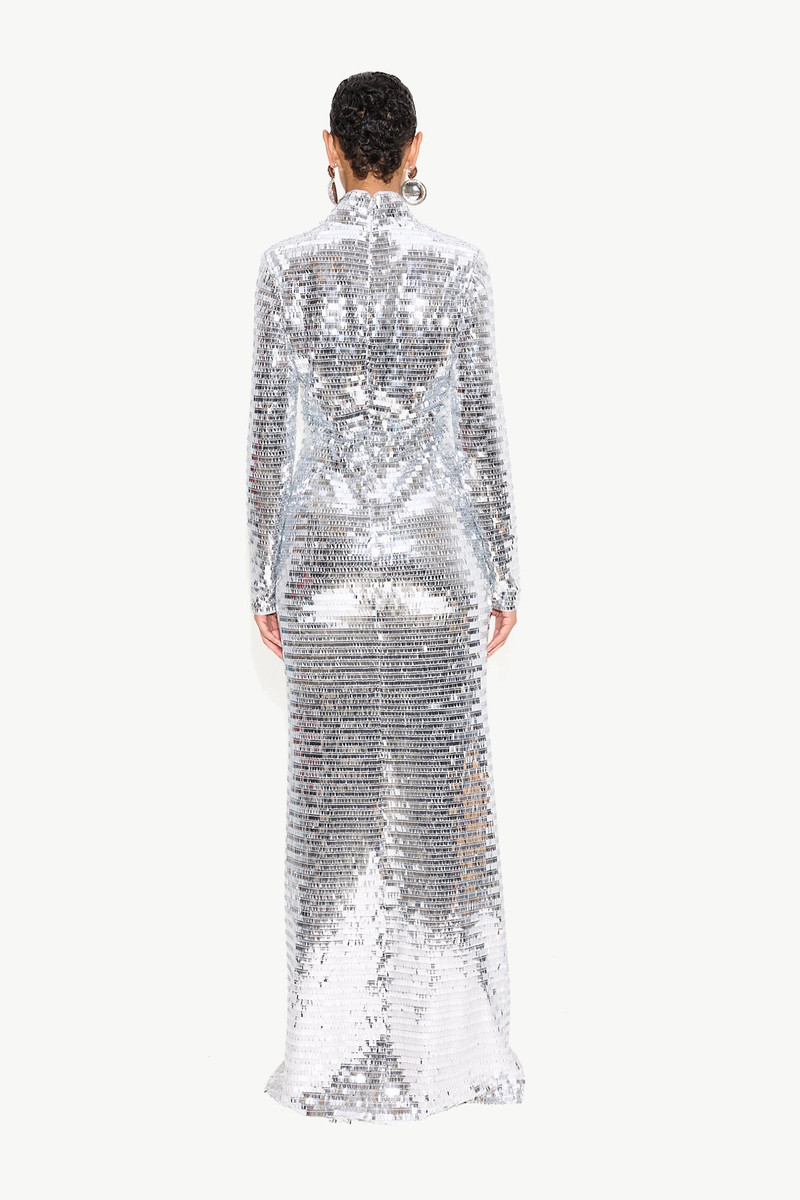 ARCHIVE Sequin Sculpty Dress in Satellite Silver 4