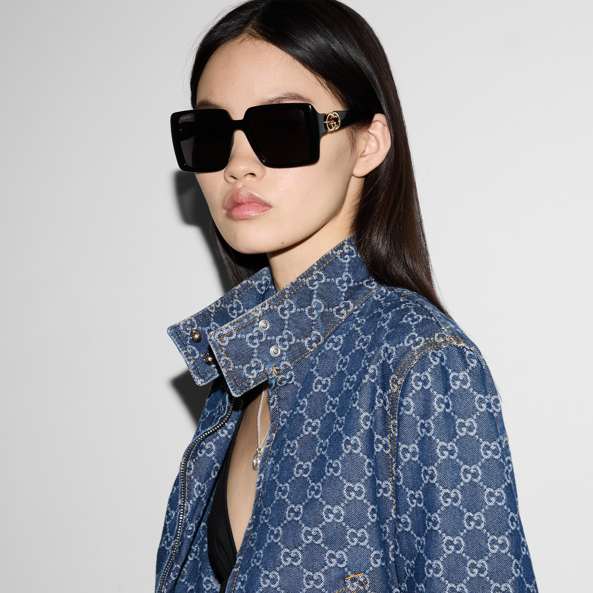 GG denim jacquard jacket - 5
