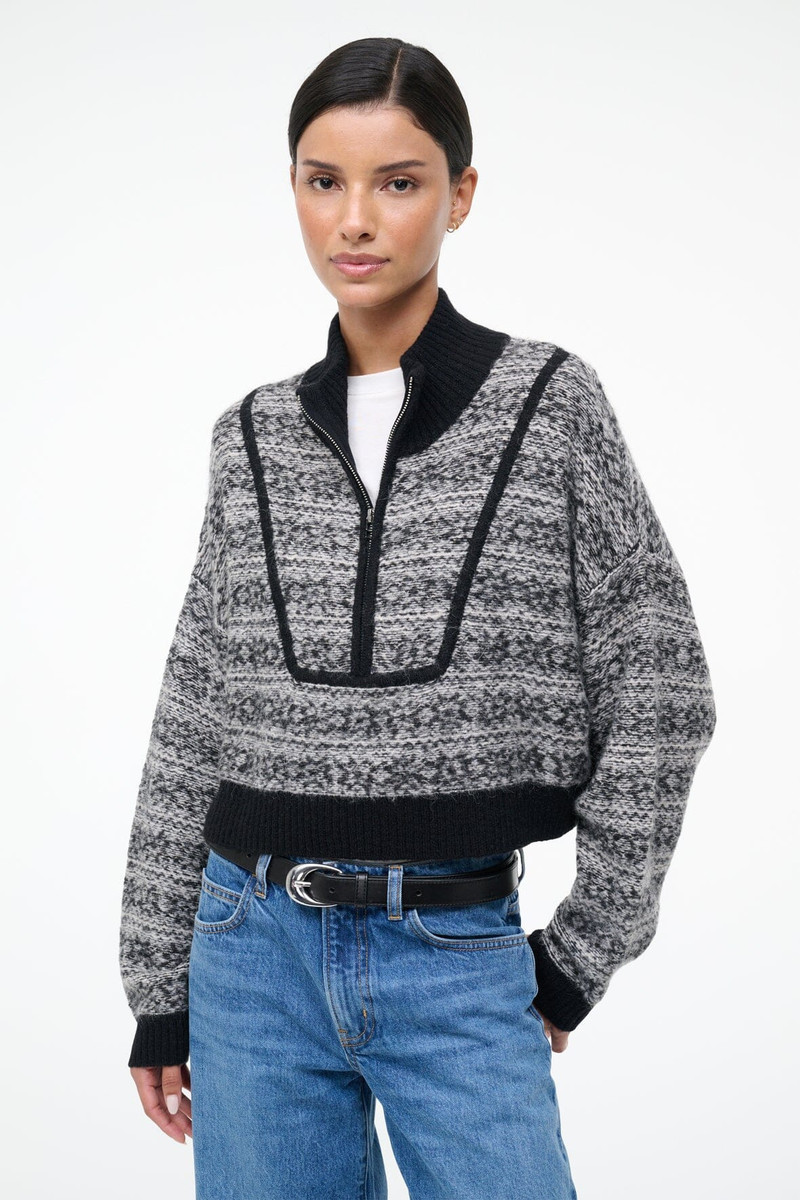 STAUD STAUD CROPPED HAMPTON SWEATER TELLURIDE outlook