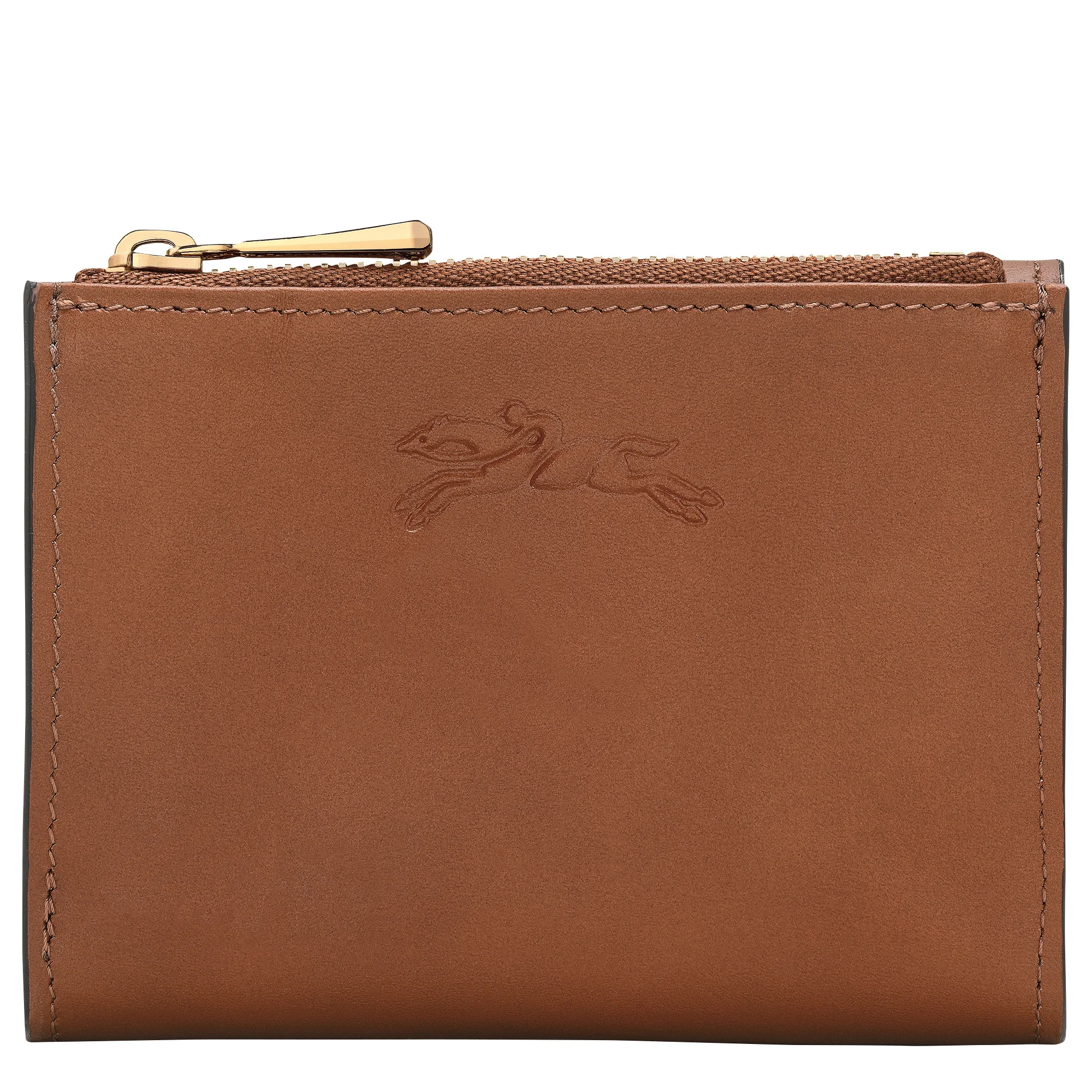 Épure Compact wallet Cognac - Leather - 1