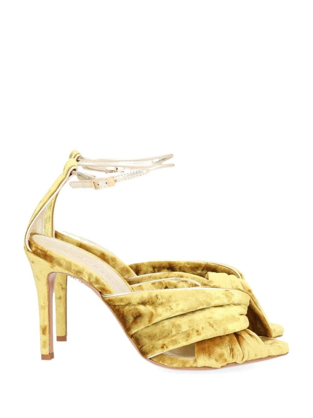 Forte_Forte Women Heliodore High Heel Velvet Crossover Sandal - 1