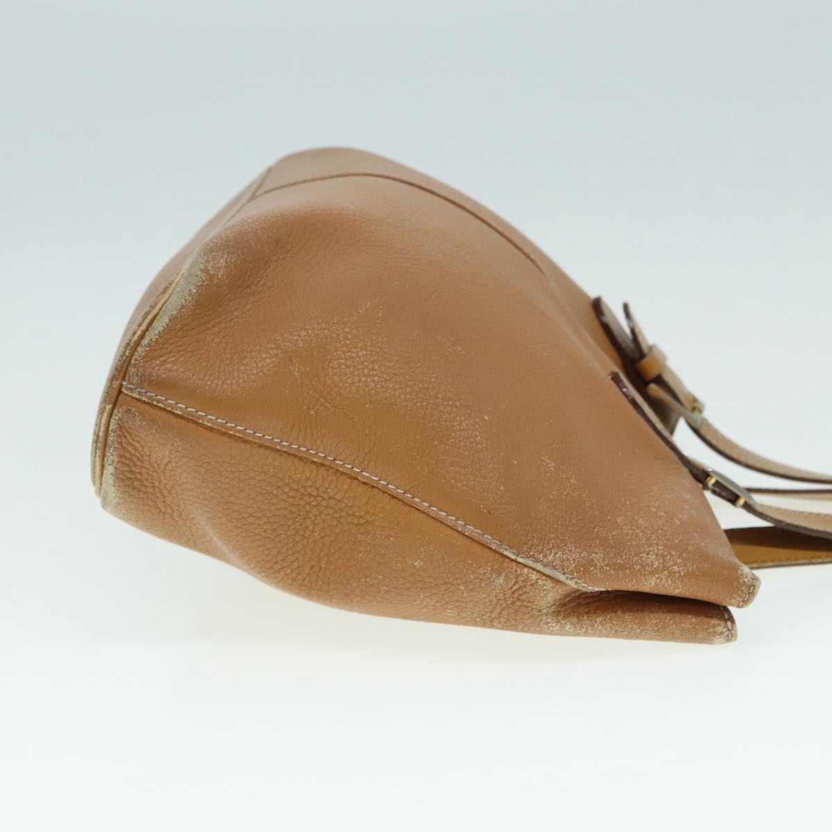 Burberry Hand Bag Leather Brown Silver - 3