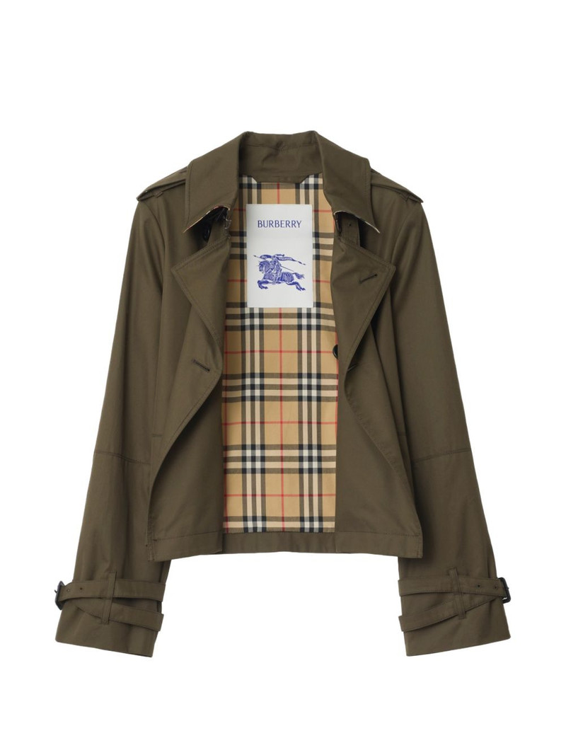 Burberry cropped belted jacket outlook