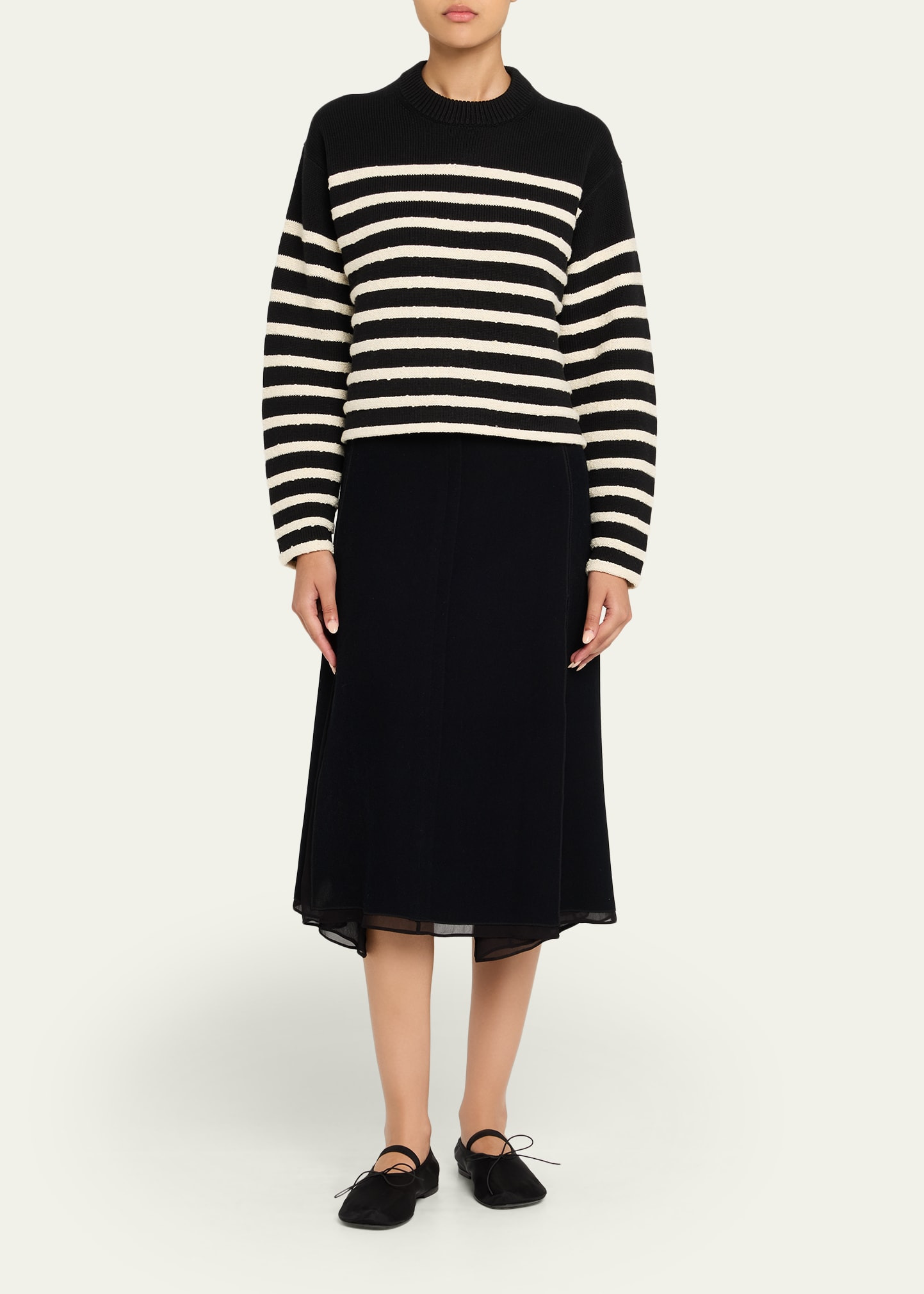Nia Stripe Bobble Bouclé Sweater - 2